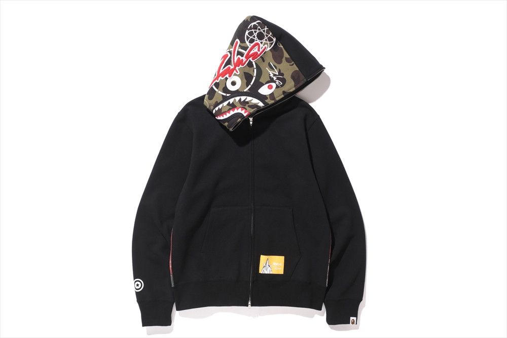 Bape Bape x Futura Shark Full Zip Hoodie Grailed