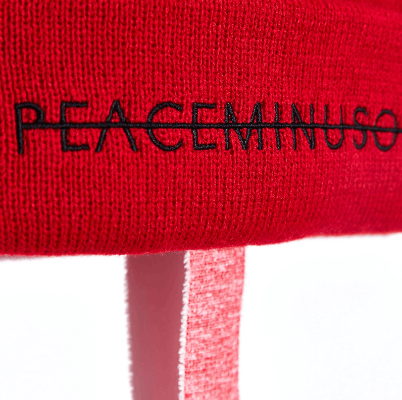 peaceminusone PMO Knit Cap Red Size ONE SIZE - 3 Thumbnail