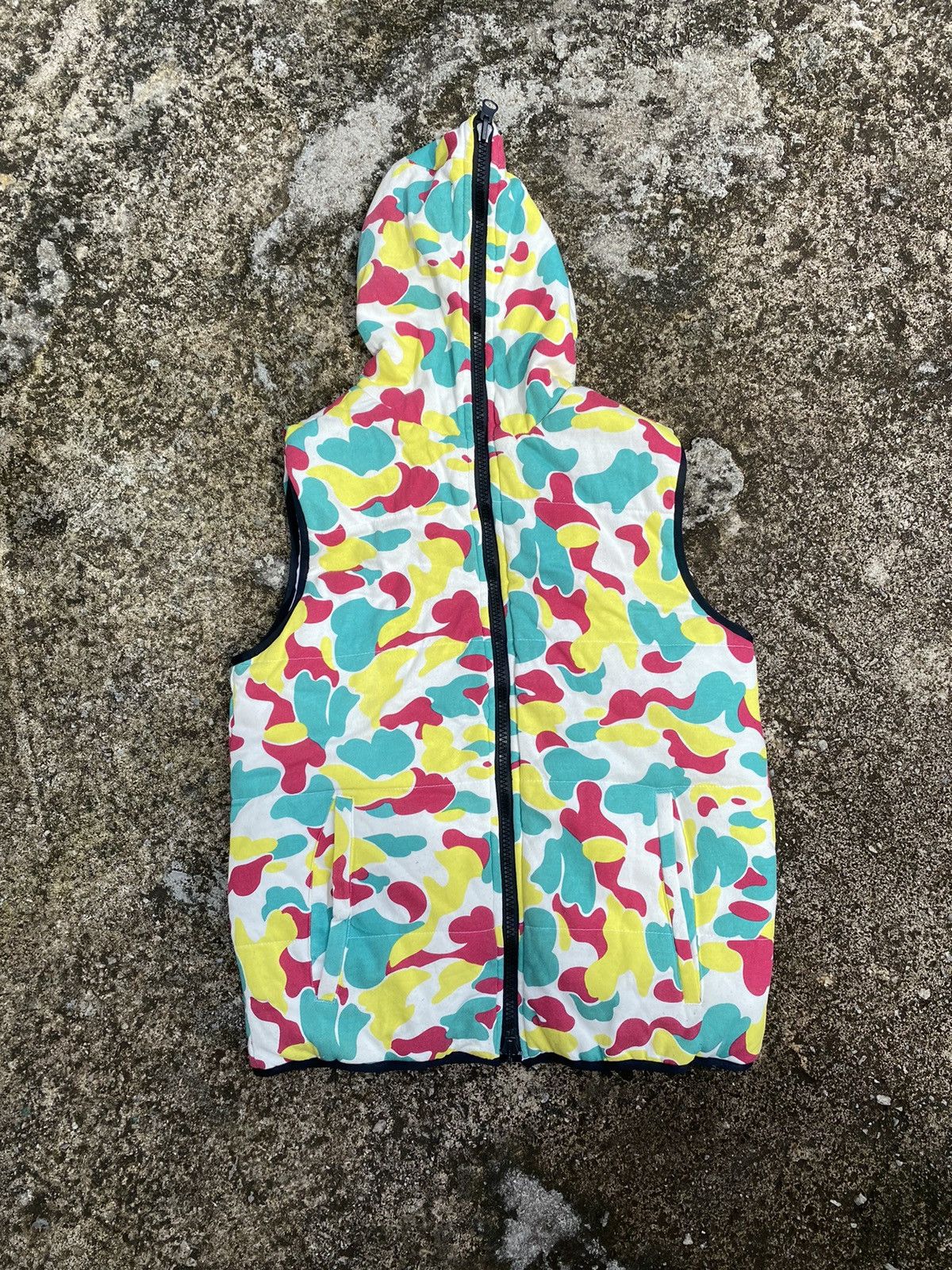 Japanese Brand Allix Design Camo Puffer Hoodie Size L / US 10 / IT 46 - 1 Thumbnail