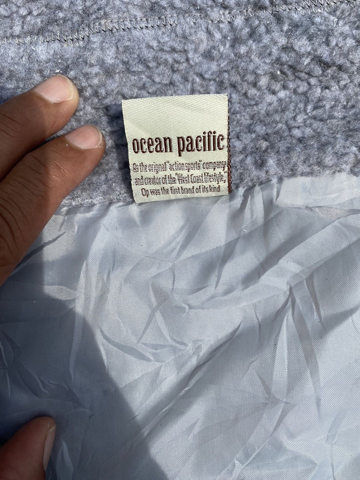Ocean Pacific Vintage Op Sunwear Fleece Jacket Size US XXL / EU 58 / 5 - 7 Thumbnail