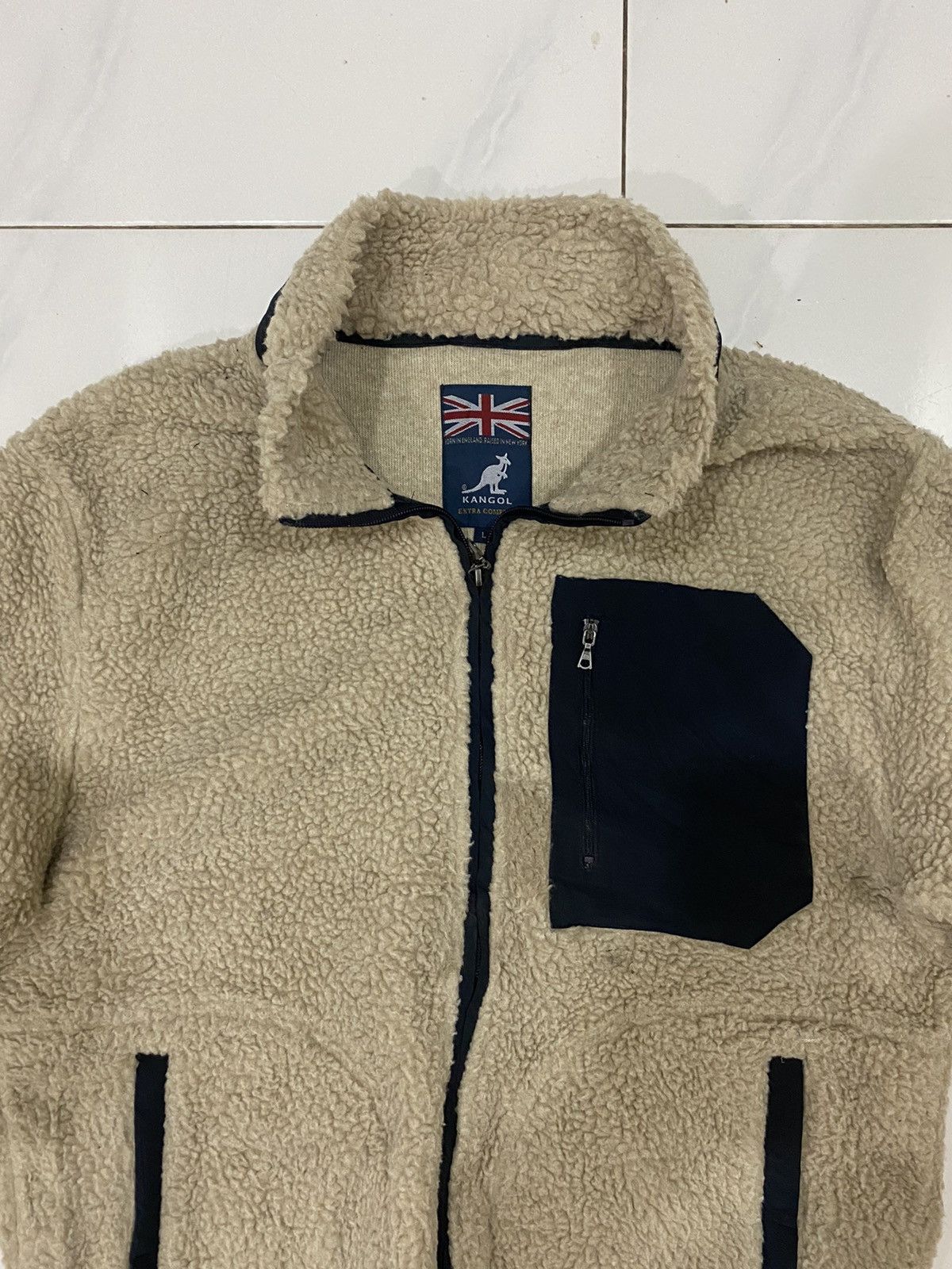 Kangol 🔥Vintage🔥 Kangol Fleece Sherpa Jacket Size US L / EU 52-54 / 3 - 5 Thumbnail