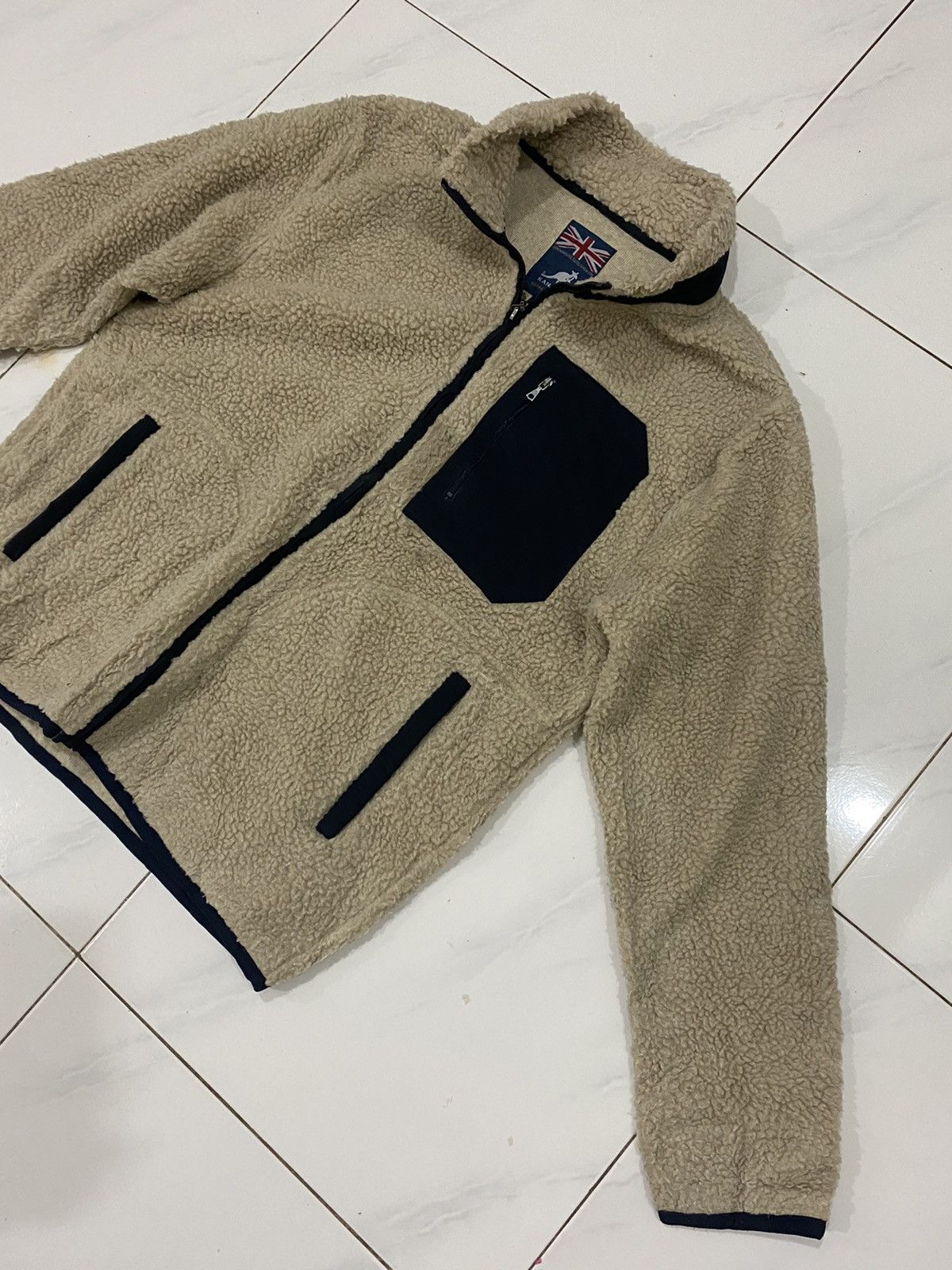 Kangol 🔥Vintage🔥 Kangol Fleece Sherpa Jacket Size US L / EU 52-54 / 3 - 4 Thumbnail