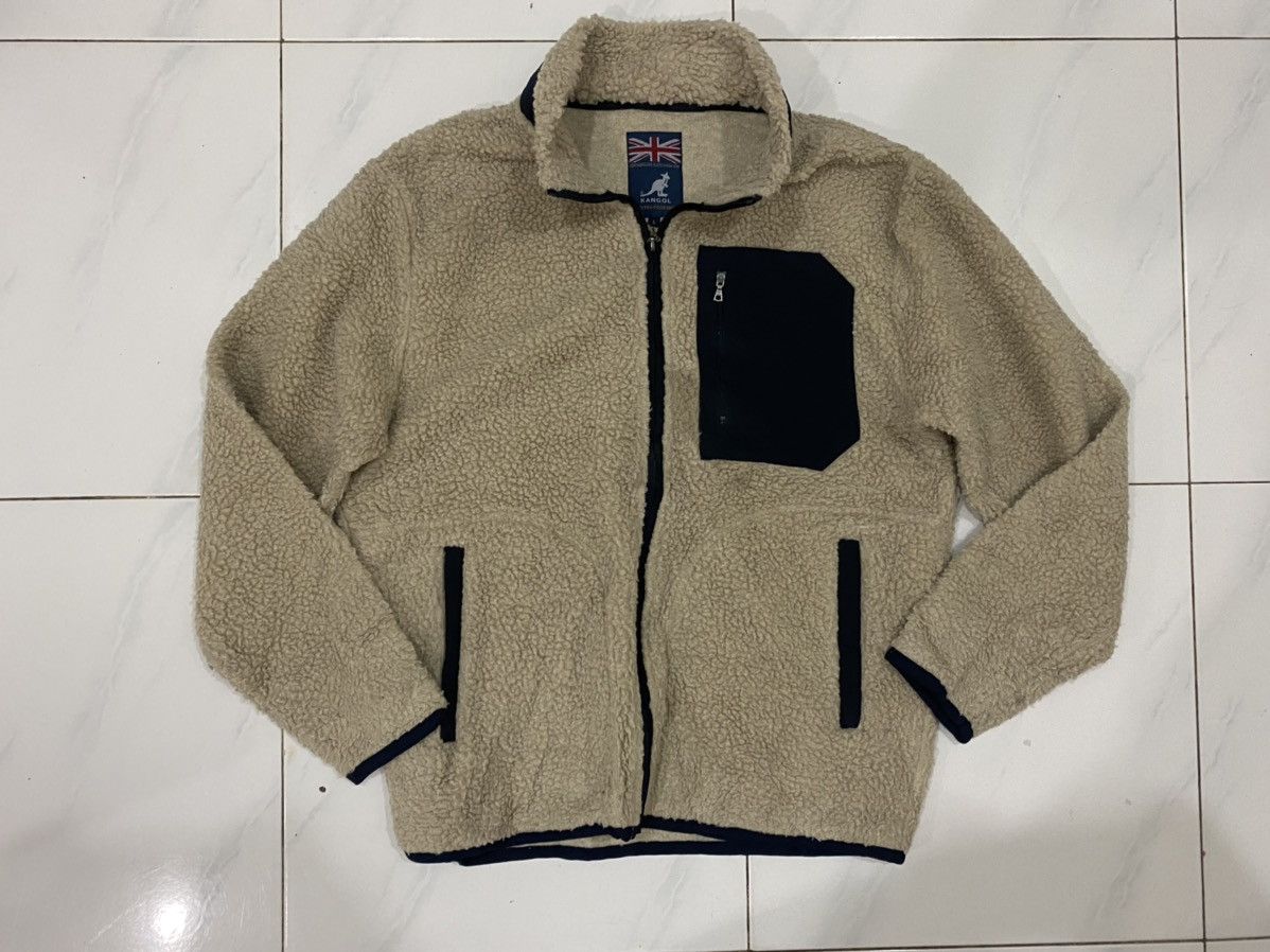 Kangol 🔥Vintage🔥 Kangol Fleece Sherpa Jacket Size US L / EU 52-54 / 3 - 7 Thumbnail