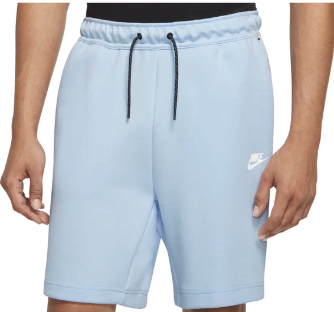 Nike tech fleece shorts light blue hotsell