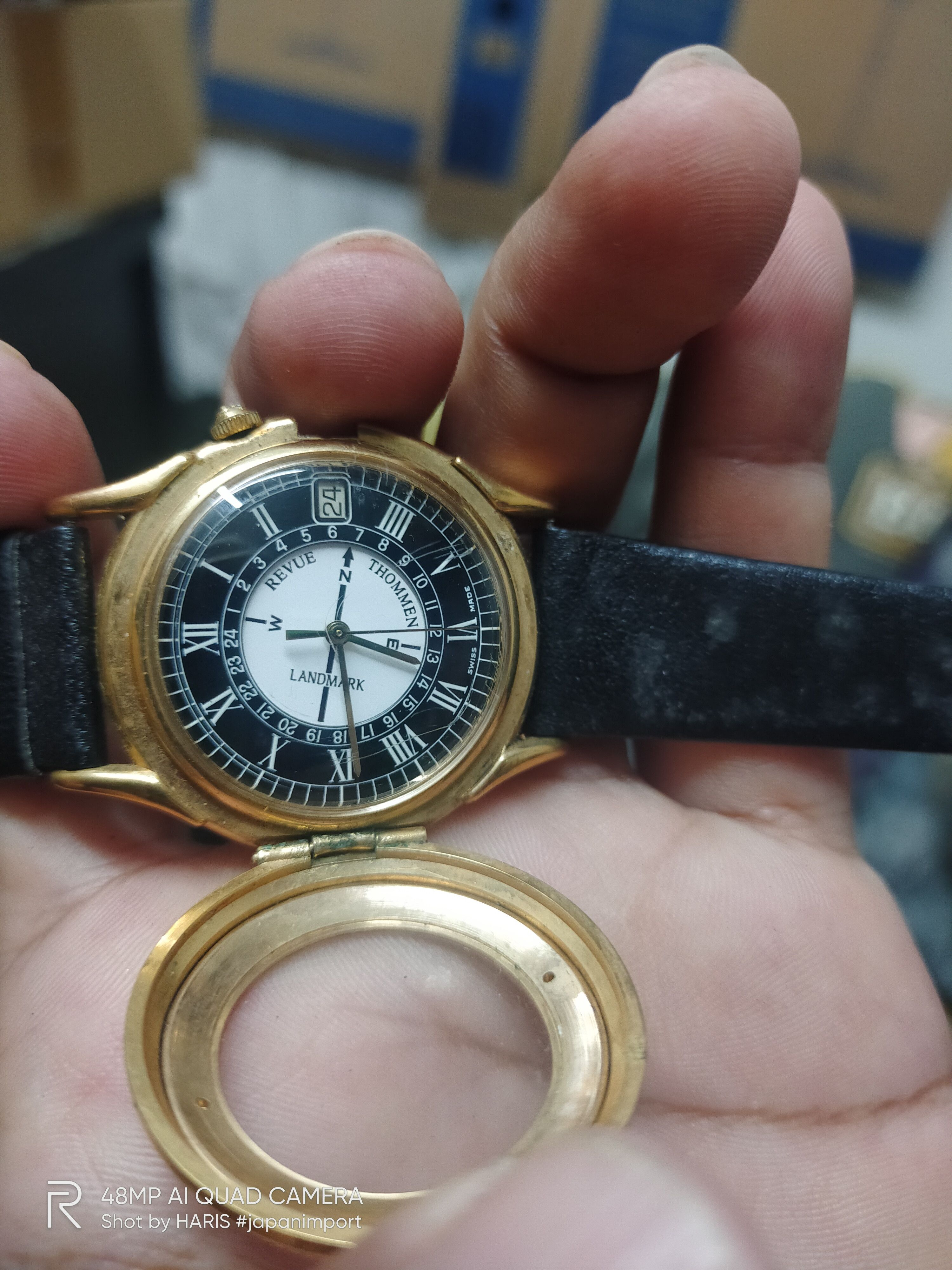 Japanese Brand RETRO REVEU THOMMEN LANDMARK 🔥🤩 SUPER RARE ITEM Size ONE SIZE - 17 Thumbnail