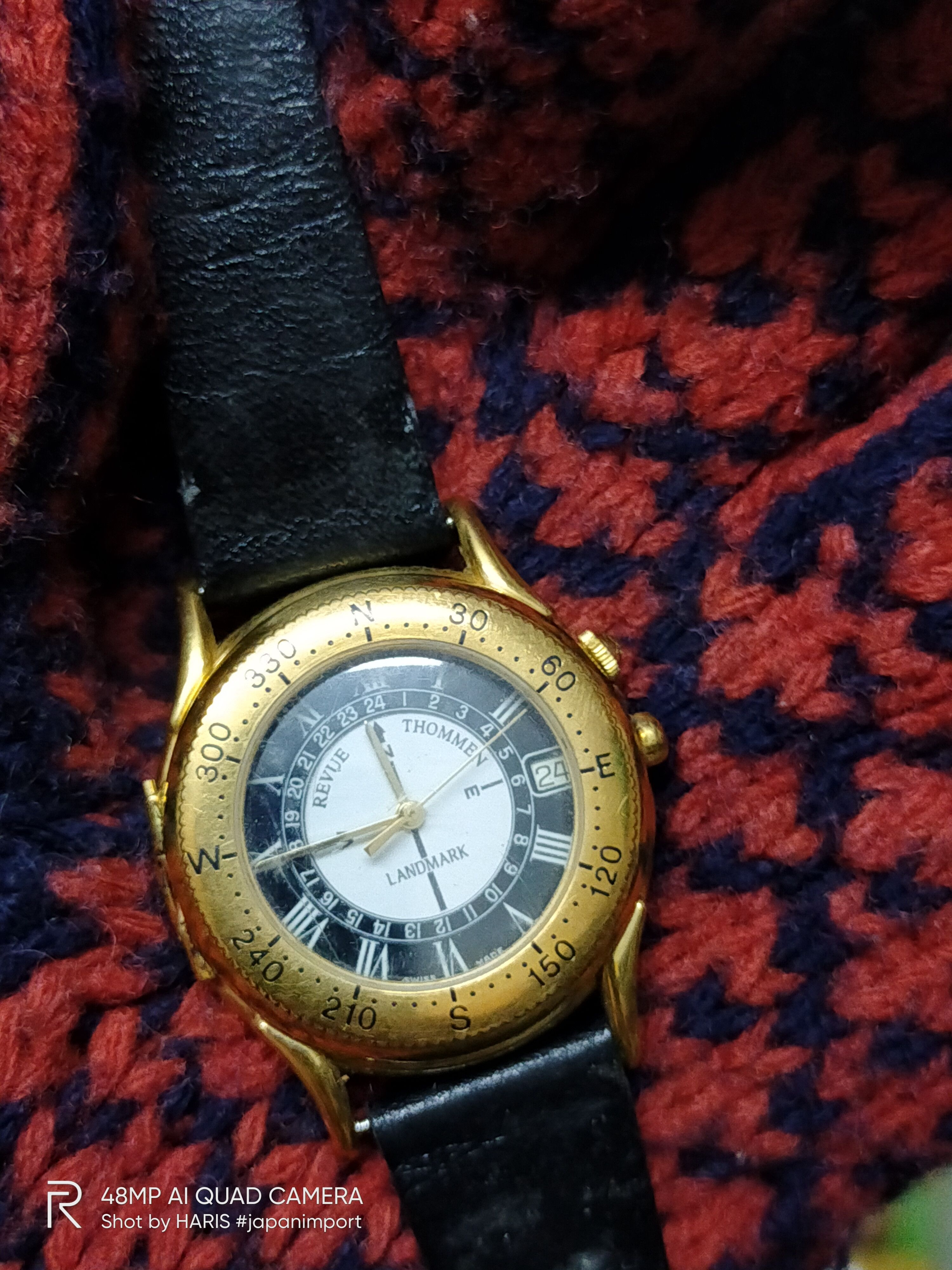 Japanese Brand RETRO REVEU THOMMEN LANDMARK 🔥🤩 SUPER RARE ITEM Size ONE SIZE - 5 Thumbnail