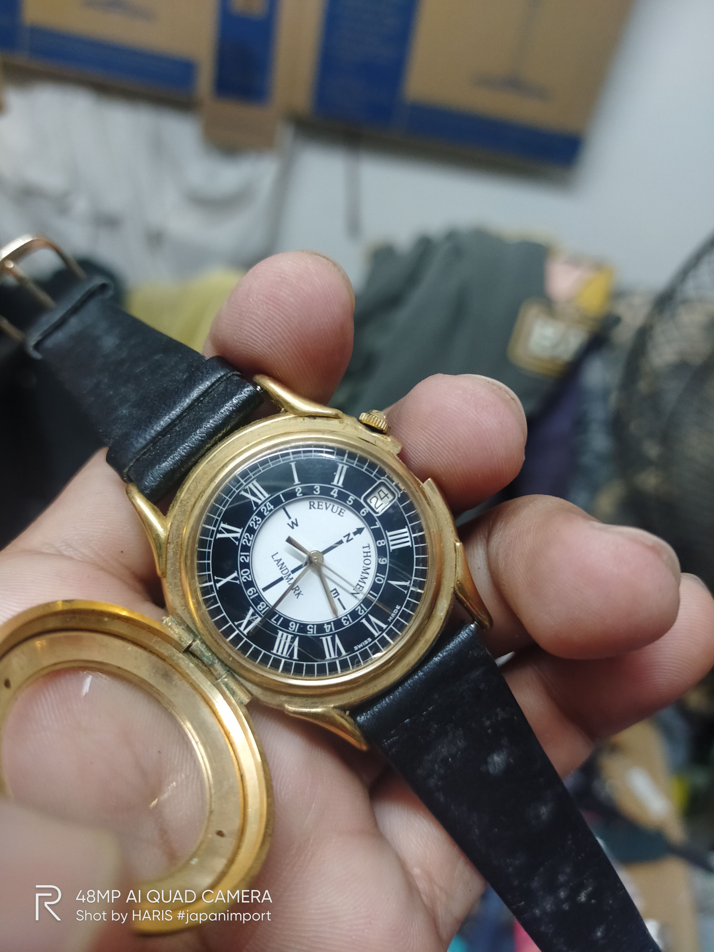 Japanese Brand RETRO REVEU THOMMEN LANDMARK 🔥🤩 SUPER RARE ITEM Size ONE SIZE - 12 Thumbnail