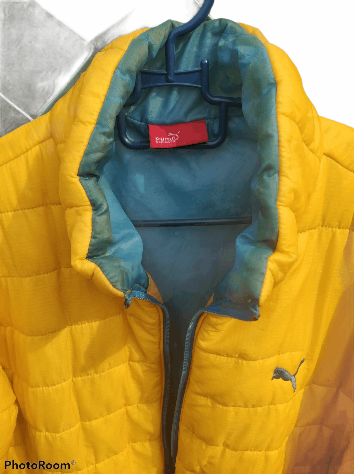 Puma 🔥Yellow Vintage Puma Puffer Jackets Size US S / EU 44-46 / 1 - 6 Thumbnail