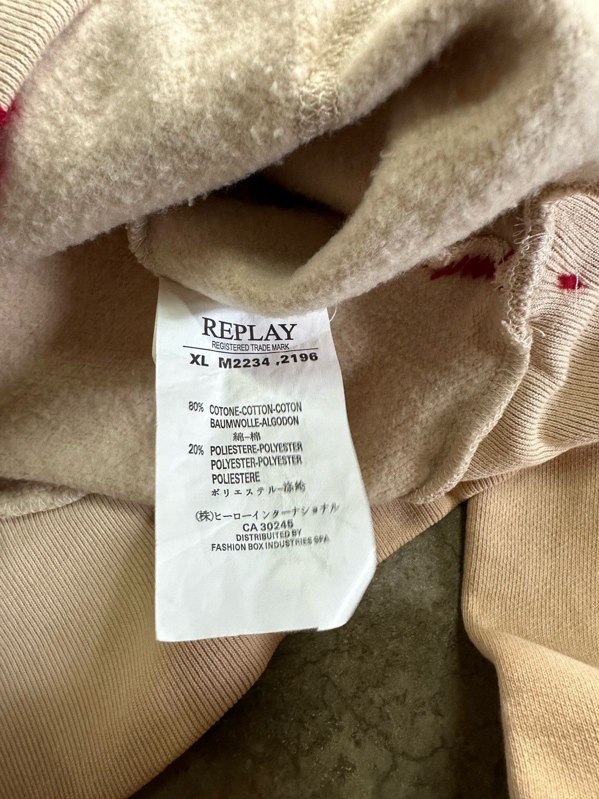 Replay Sunfaded Replay hoodie Size US XL / EU 56 / 4 - 5 Thumbnail