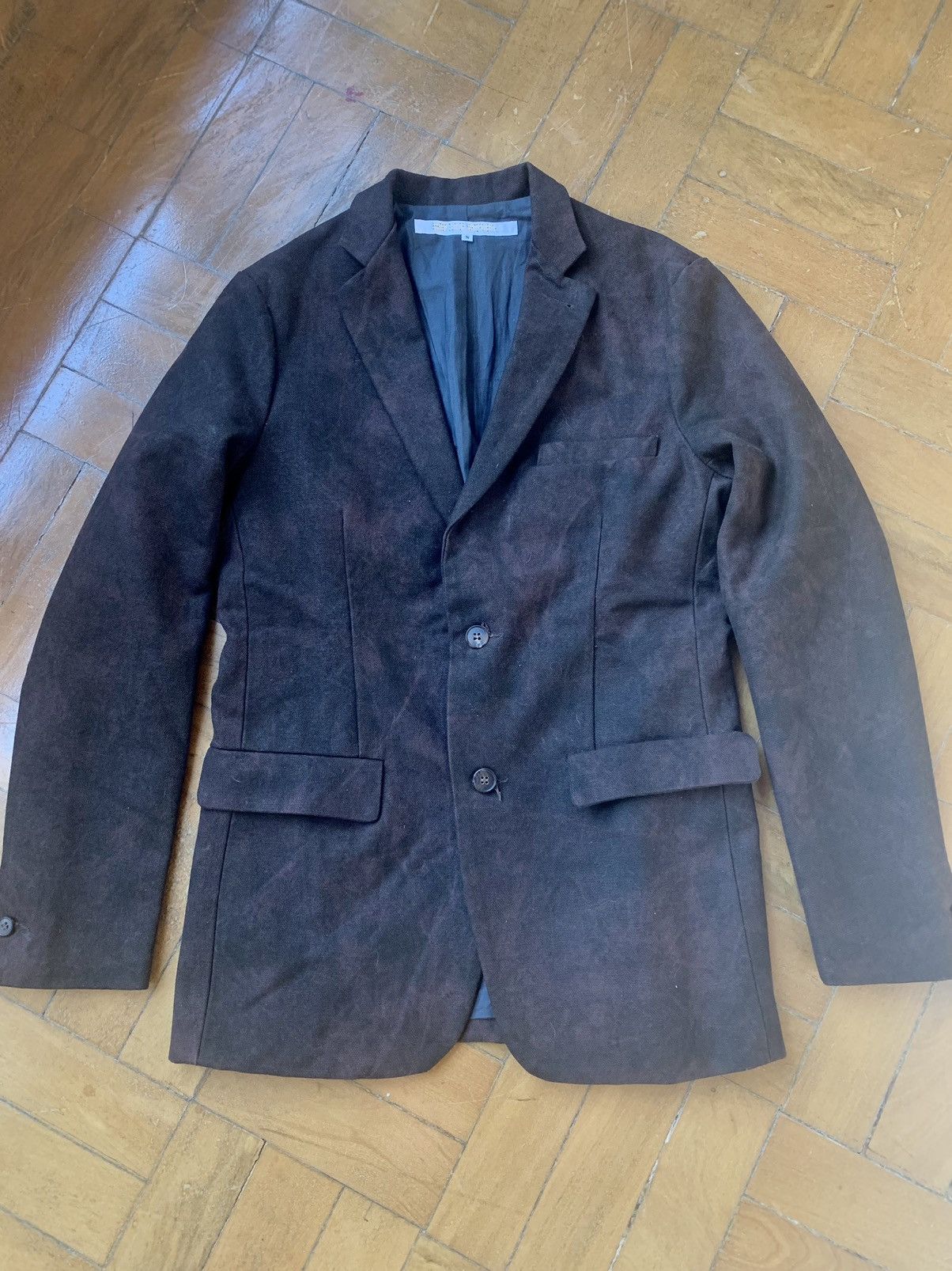 Japan made heavy cotton cold dyed blazer worn only once