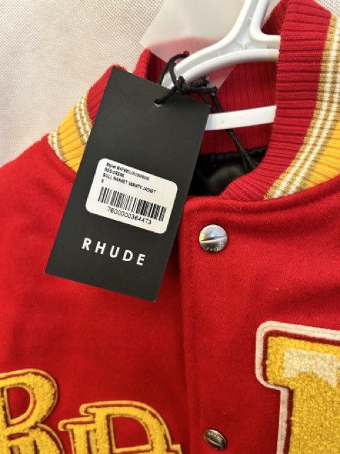 Rhude RHUDE BULL MARKET VARSITY JACKET - RED Size US S / EU 44-46 / 1 - 2 Thumbnail