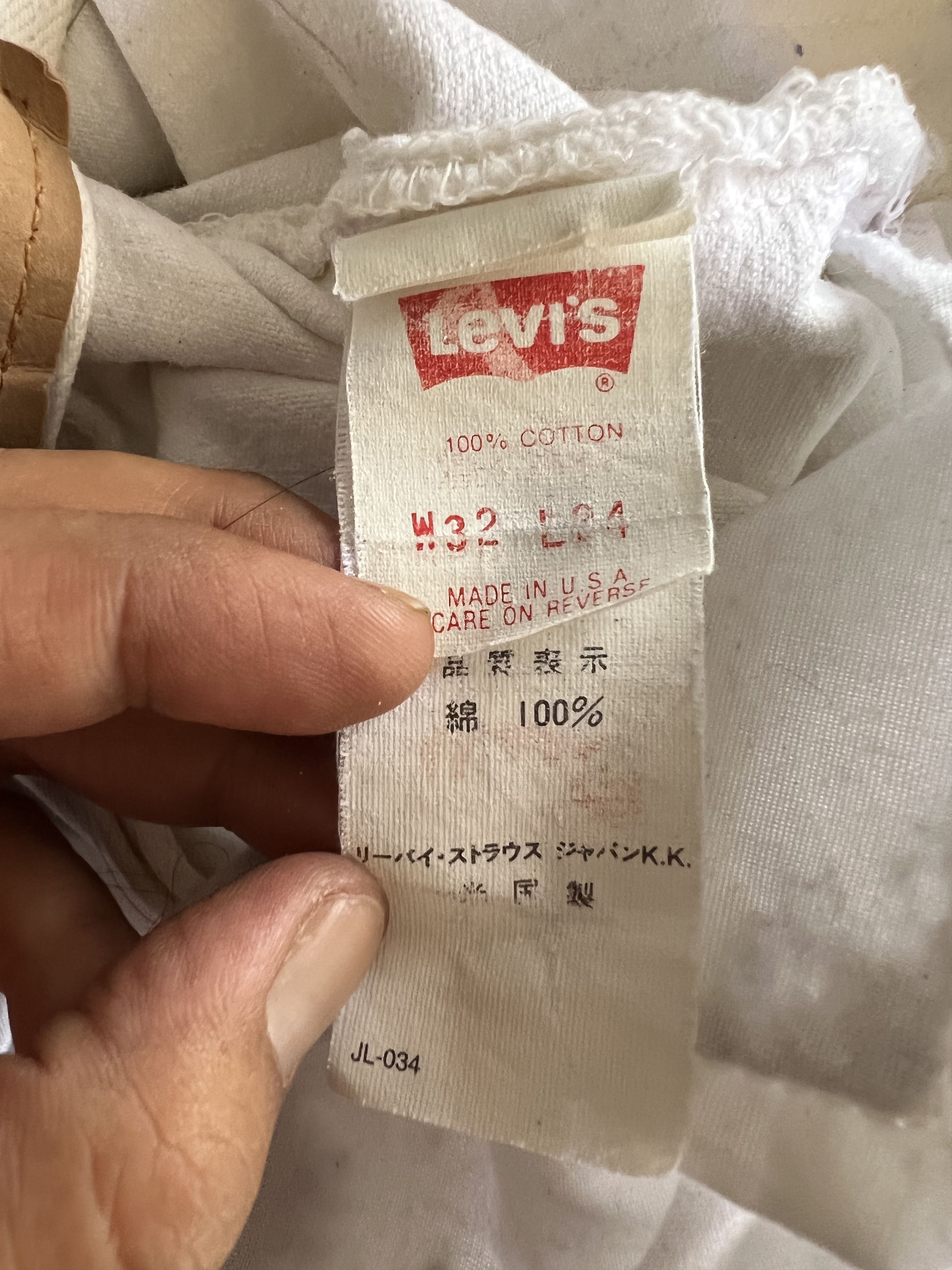 Levi's Vintage Clothing 🔥Rare White Levis 501 Denim Size US 31 - 12 Thumbnail