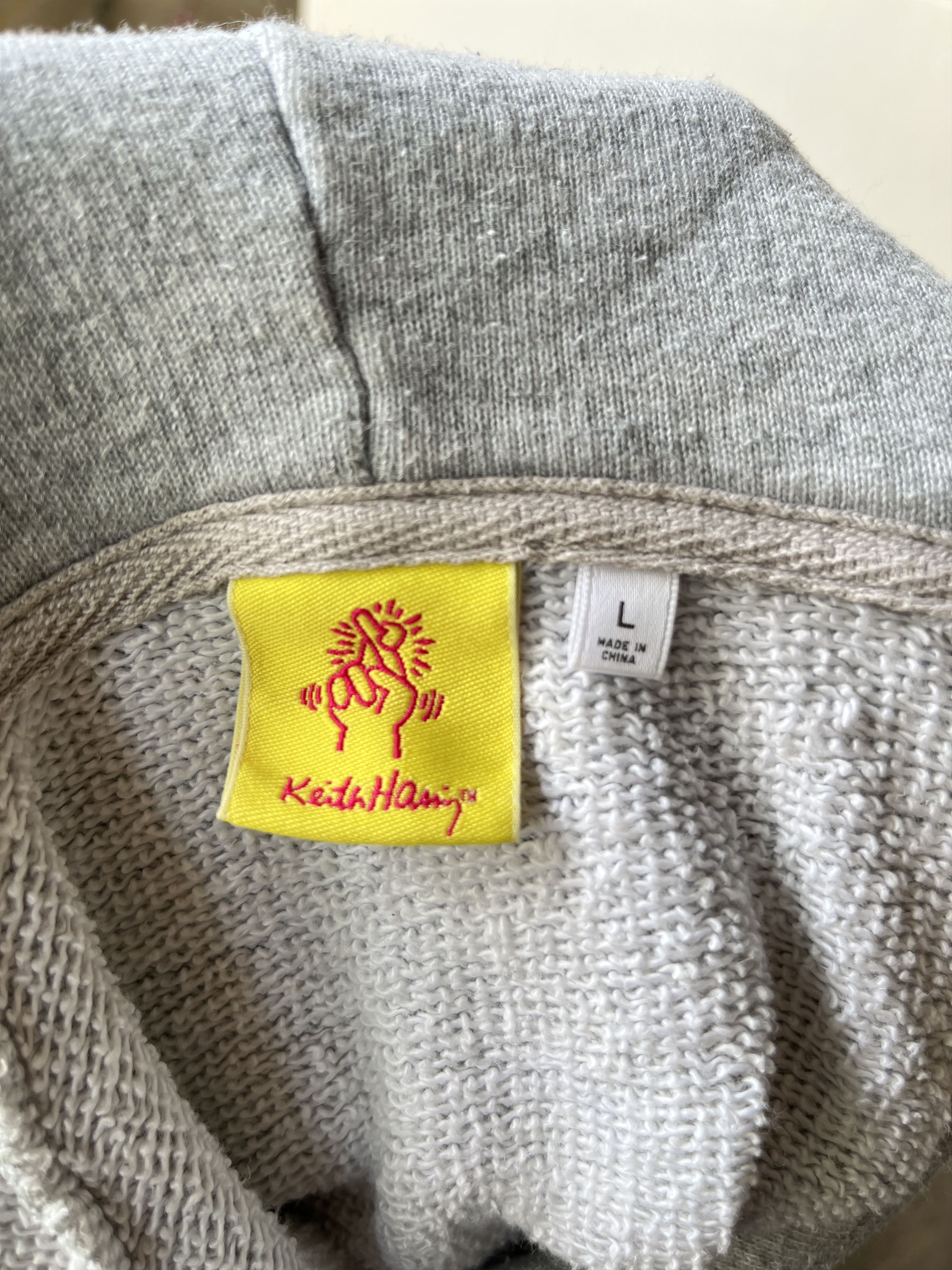 Japanese Brand Vintage Y2K Keith Haring American Flag Art Hoodie Size US L / EU 52-54 / 3 - 6 Thumbnail