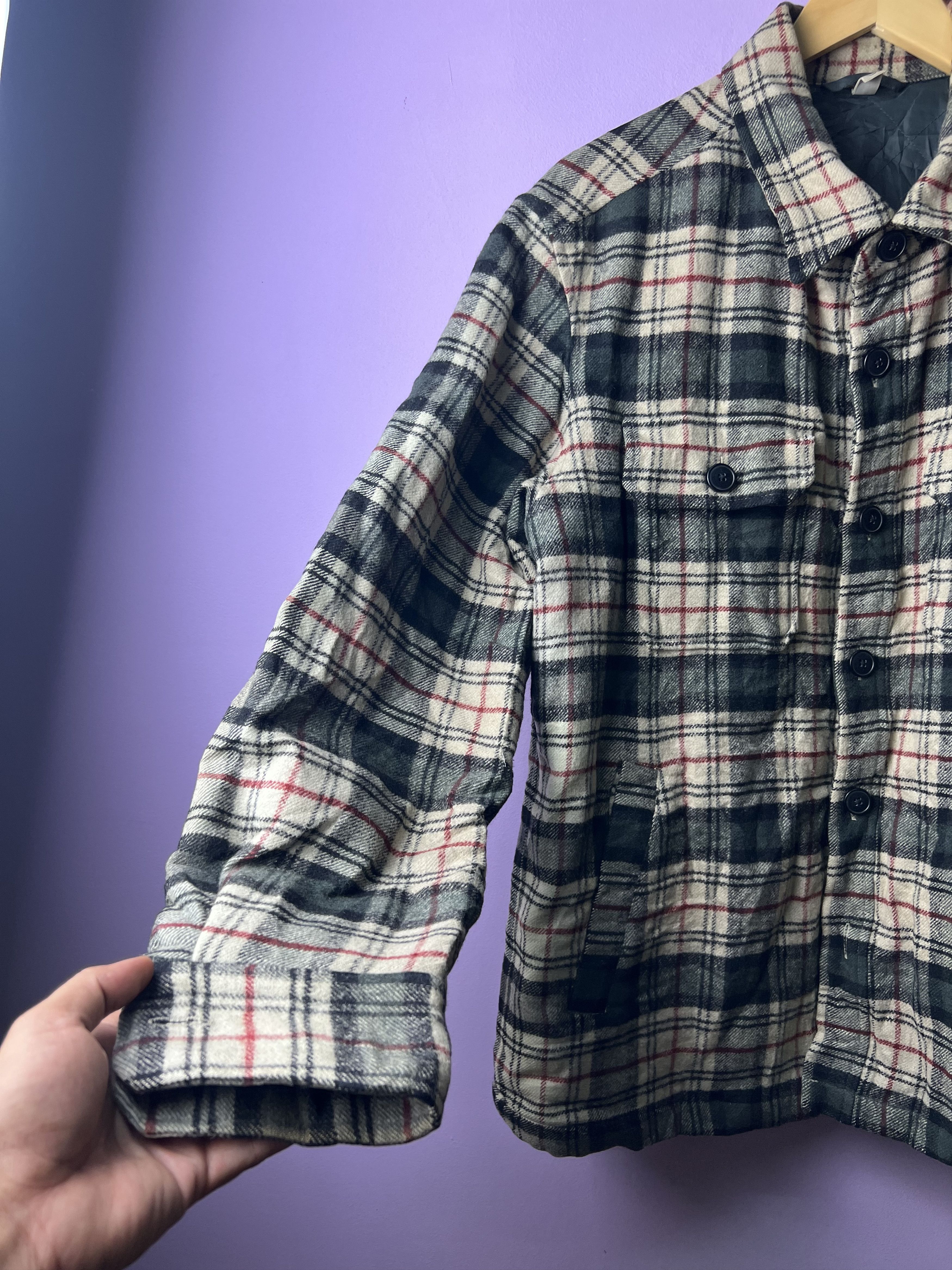 Japanese Brand 🔥Uniqlo Checkered Flannel Quilted Jackets Size US M / EU 48-50 / 2 - 9 Thumbnail
