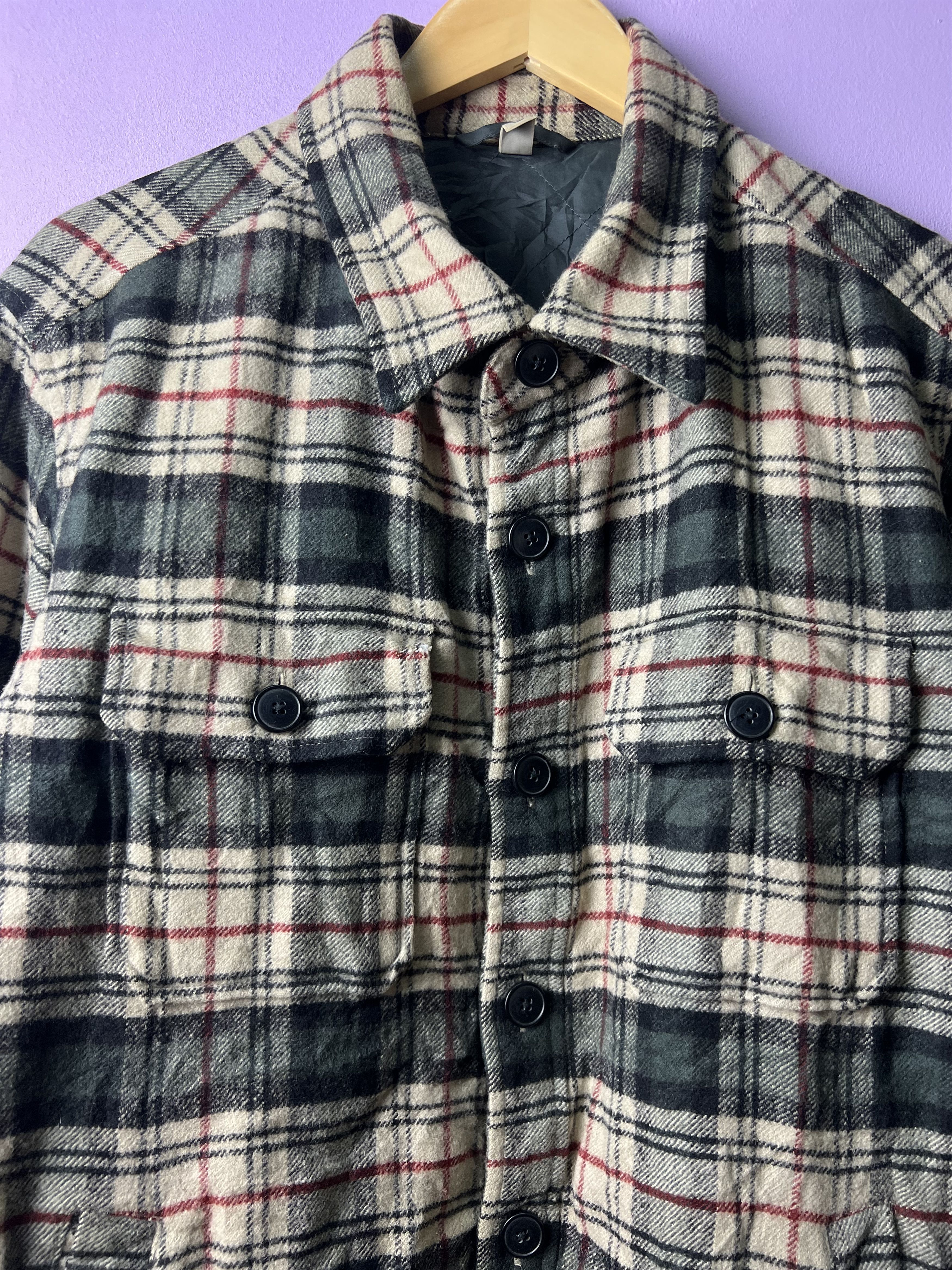 Japanese Brand 🔥Uniqlo Checkered Flannel Quilted Jackets Size US M / EU 48-50 / 2 - 6 Thumbnail