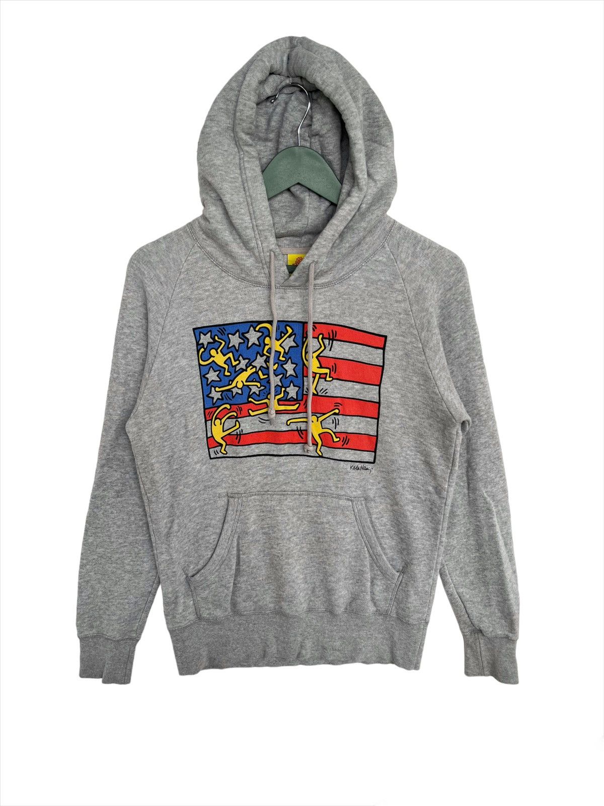 Japanese Brand Vintage Y2K Keith Haring American People Art Hoodie Size S / US 4 / IT 40 - 1 Thumbnail