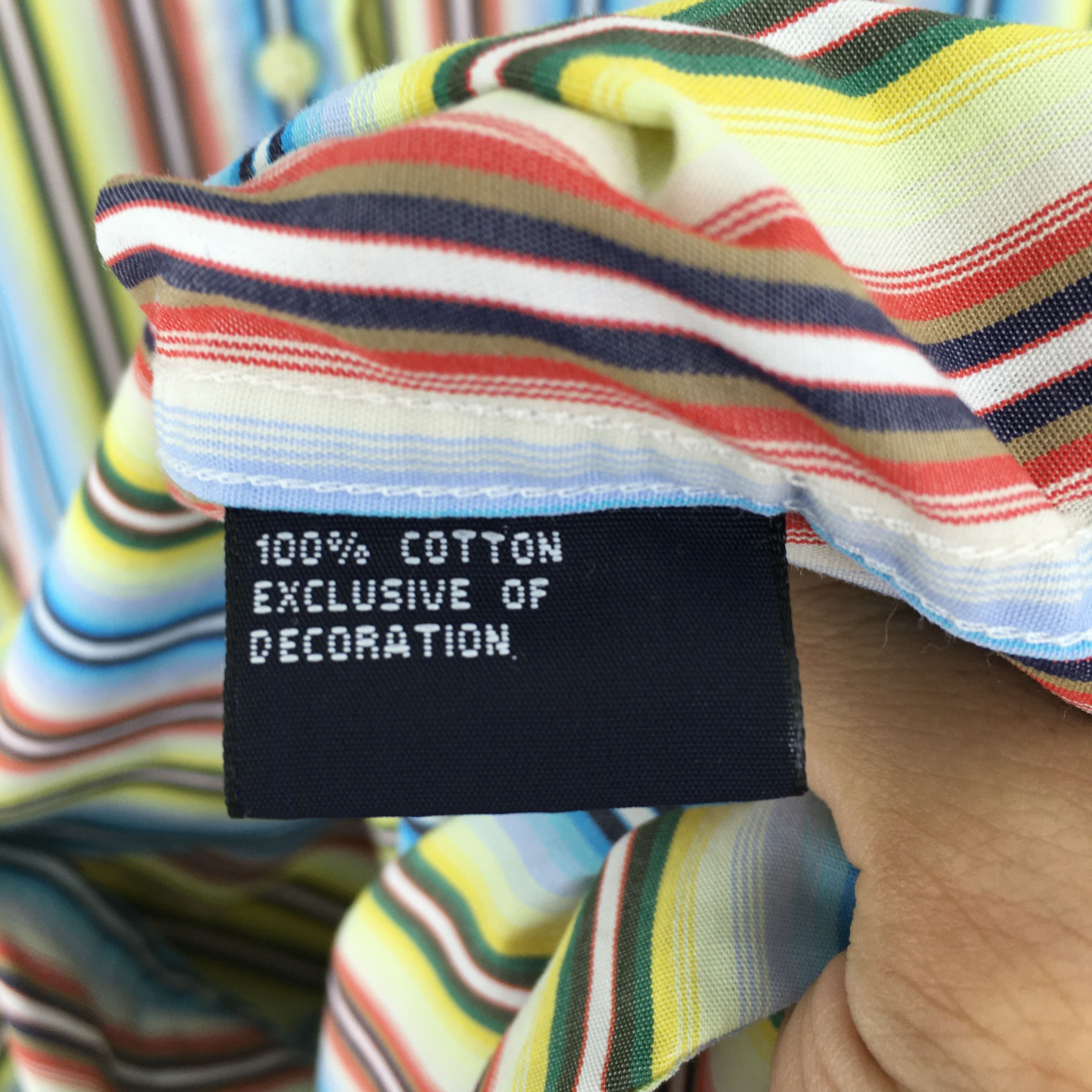 Tommy Hilfiger × Vintage Vintage 1990's Tommy Hilfiger Stripes Oxfords Medium Size US M / EU 48-50 / 2 - 7 Thumbnail