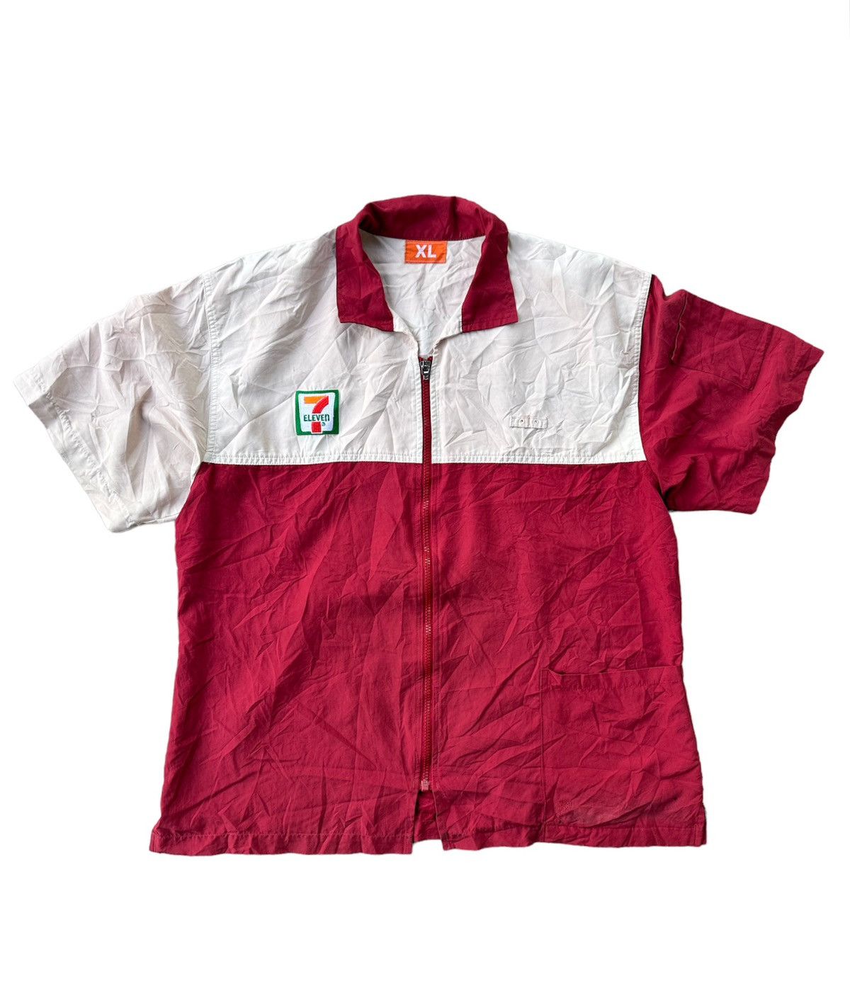 Japanese Brand × Uniform Wares × Vintage Vintage 7eleven uniform zipper shirts Size US XL / EU 56 / 4 - 1 Thumbnail