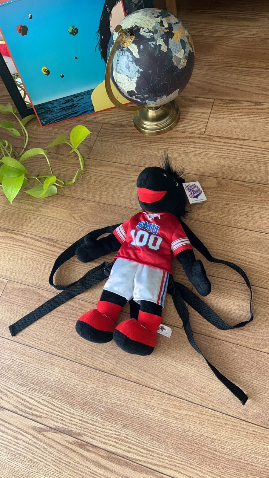 Vintage Y2k plush backpack SMU college mascot NEW Size ONE SIZE - 1 Thumbnail