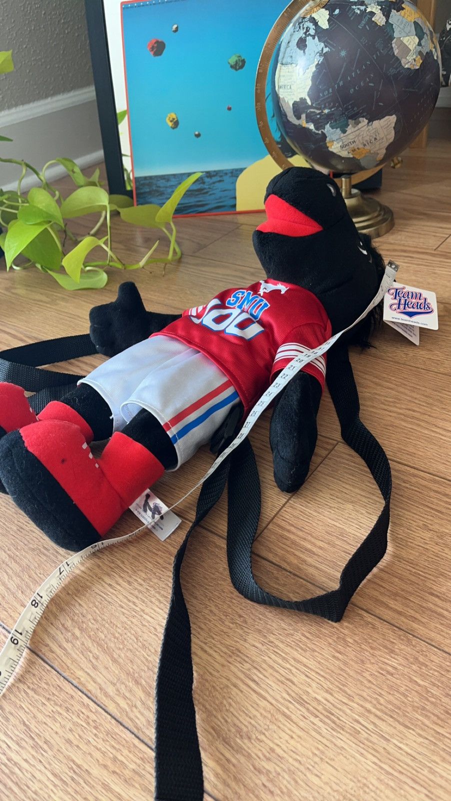 Vintage Y2k plush backpack SMU college mascot NEW Size ONE SIZE - 7 Thumbnail