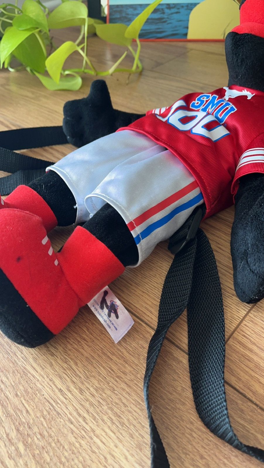 Vintage Y2k plush backpack SMU college mascot NEW Size ONE SIZE - 5 Thumbnail