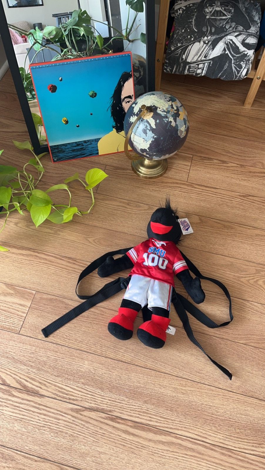 Vintage Y2k plush backpack SMU college mascot NEW Size ONE SIZE - 4 Thumbnail