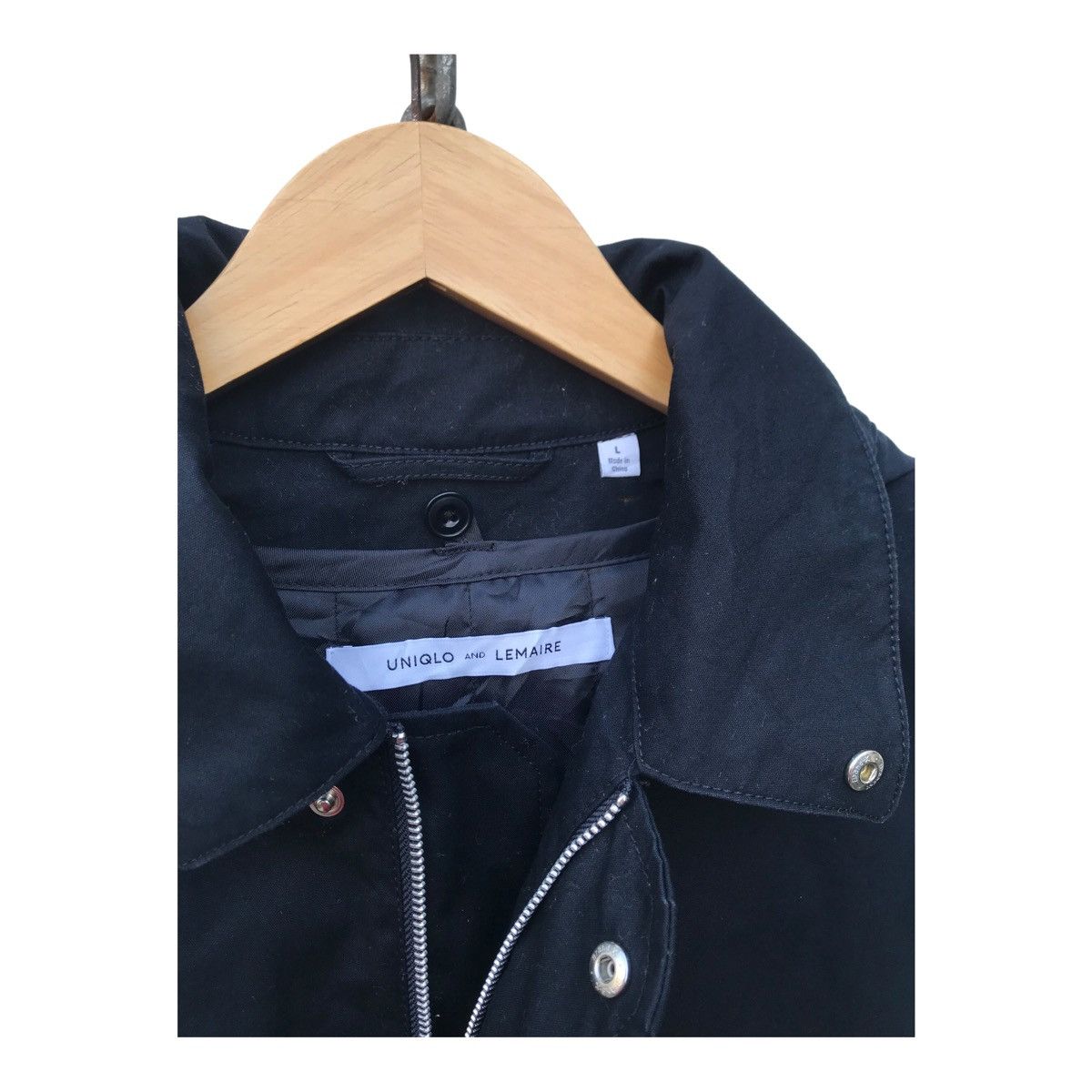 Lemaire × Uniqlo Uniqlo Lemaire Black Longcoat Lemaire Long Jacket Size US M / EU 48-50 / 2 - 2 Thumbnail