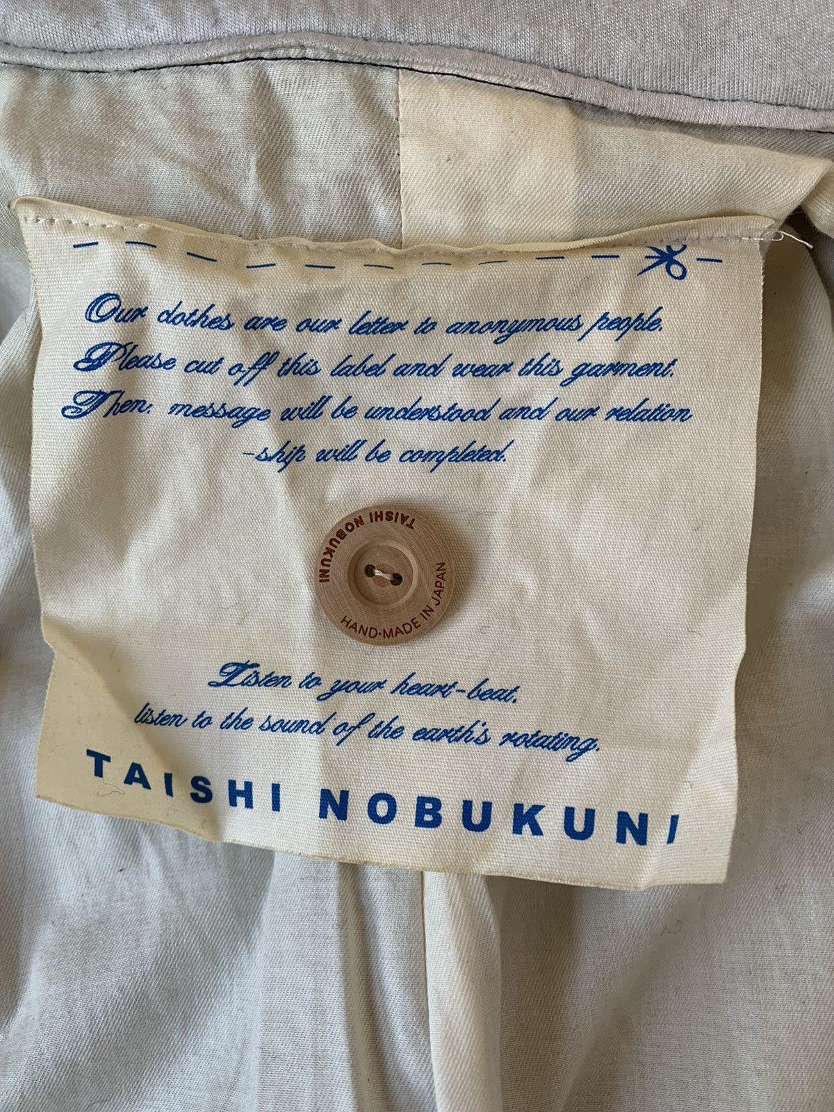 Taishi Nobukuni Handmade In Japan Wool Blend blazer With Leather Elbows Size US M / EU 48-50 / 2 - 10 Thumbnail