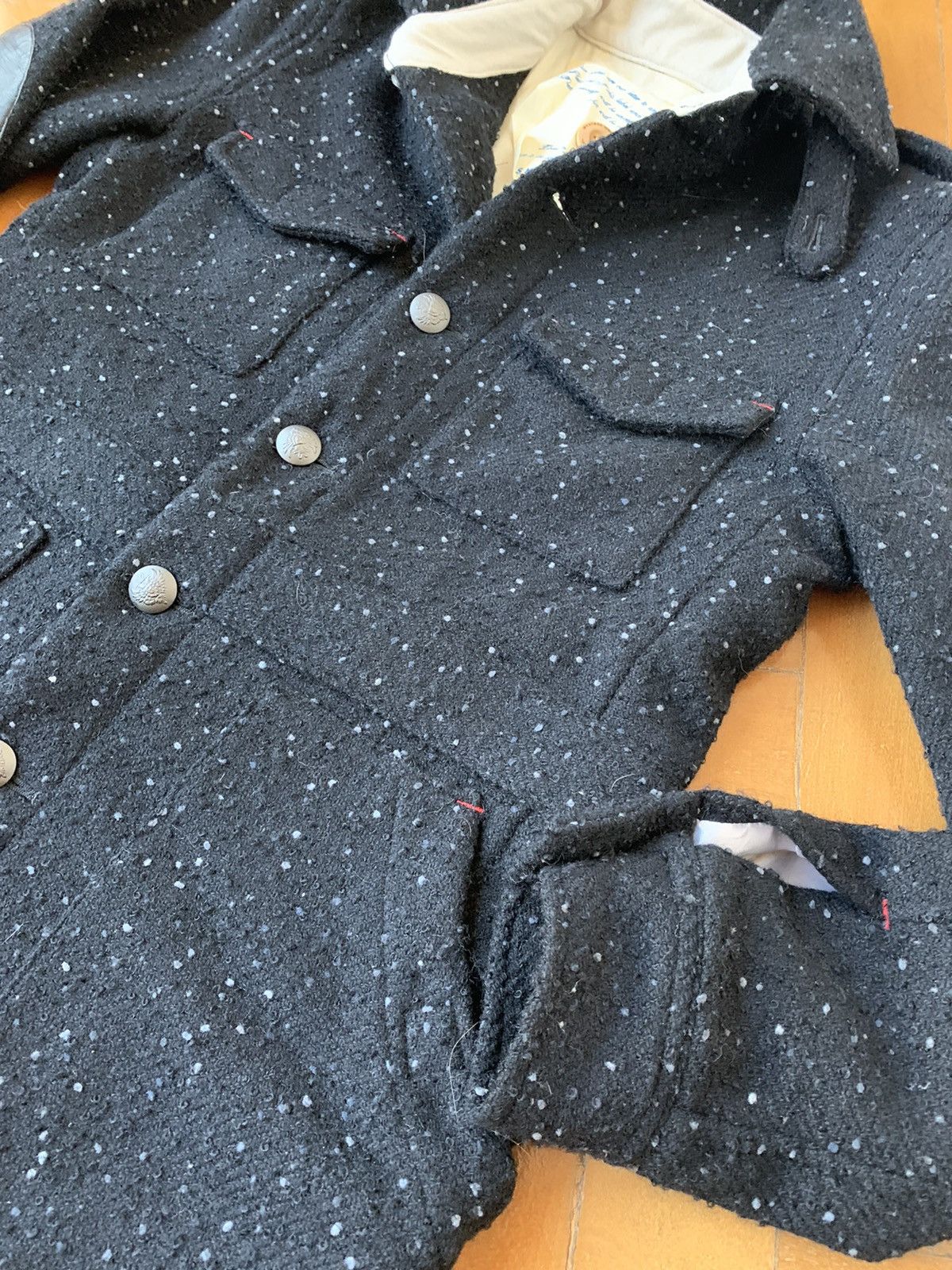 Taishi Nobukuni Handmade In Japan Wool Blend blazer With Leather Elbows Size US M / EU 48-50 / 2 - 6 Thumbnail