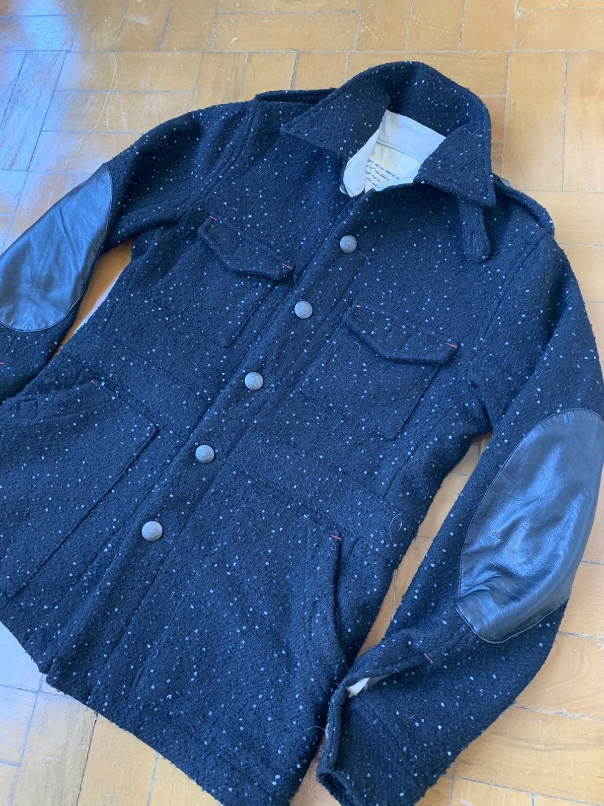 Taishi Nobukuni Handmade In Japan Wool Blend blazer With Leather Elbows Size US M / EU 48-50 / 2 - 2 Thumbnail