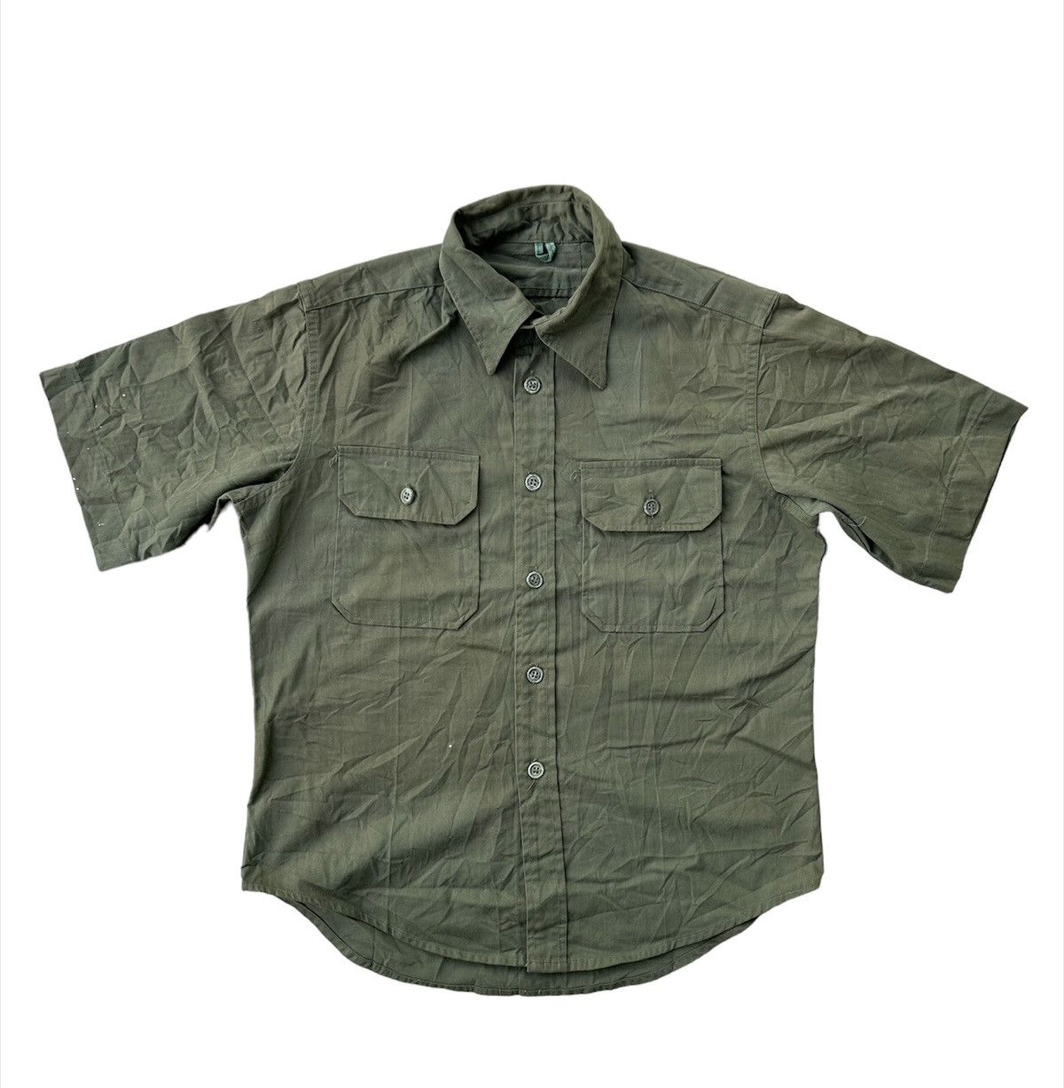 Vintage Vintage 90s Army military shirts Size US S / EU 44-46 / 1 - 1 Thumbnail