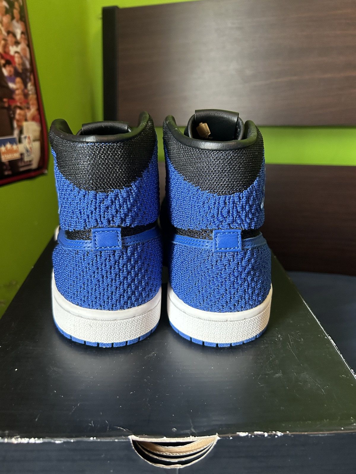 Jordan Brand × Nike Air Jordan 1 Retro High OG Flyknit Royal Blue Size US 5.5 / EU 38 - 3 Thumbnail