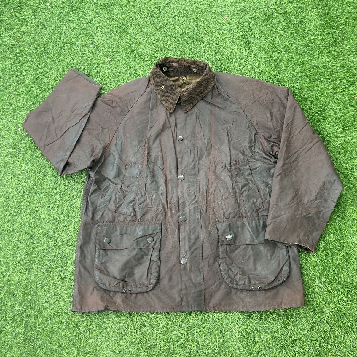 Barbour DISTRESSED BARBOUR BEDALE WAXED JACKET Size US XL / EU 56 / 4 - 2 Thumbnail