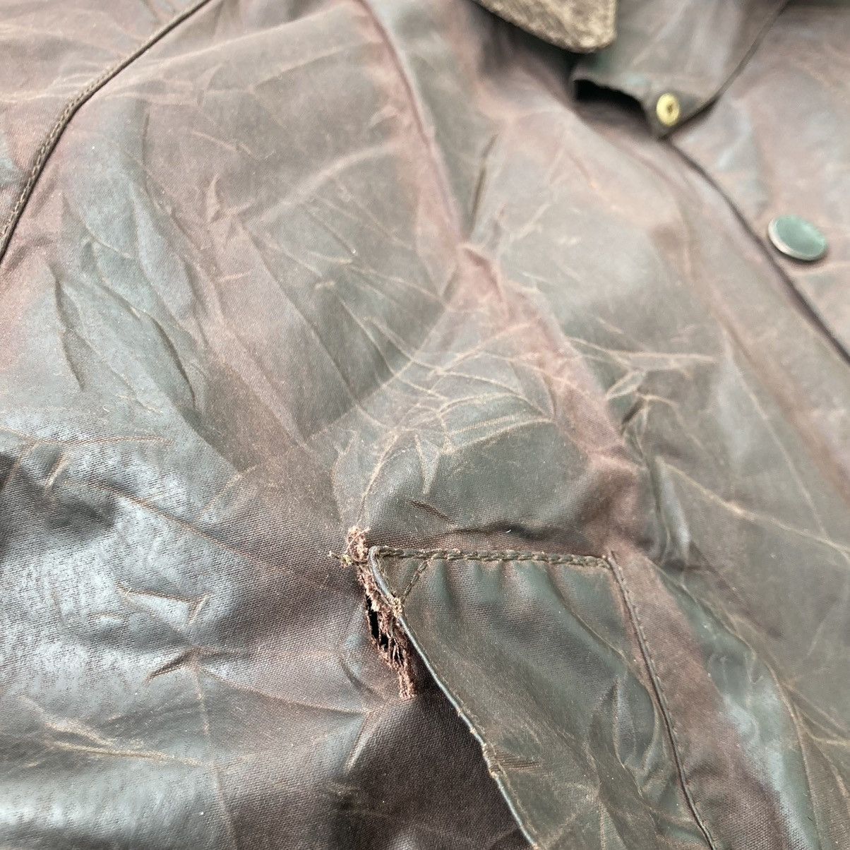 Barbour DISTRESSED BARBOUR BEDALE WAXED JACKET Size US XL / EU 56 / 4 - 15 Thumbnail