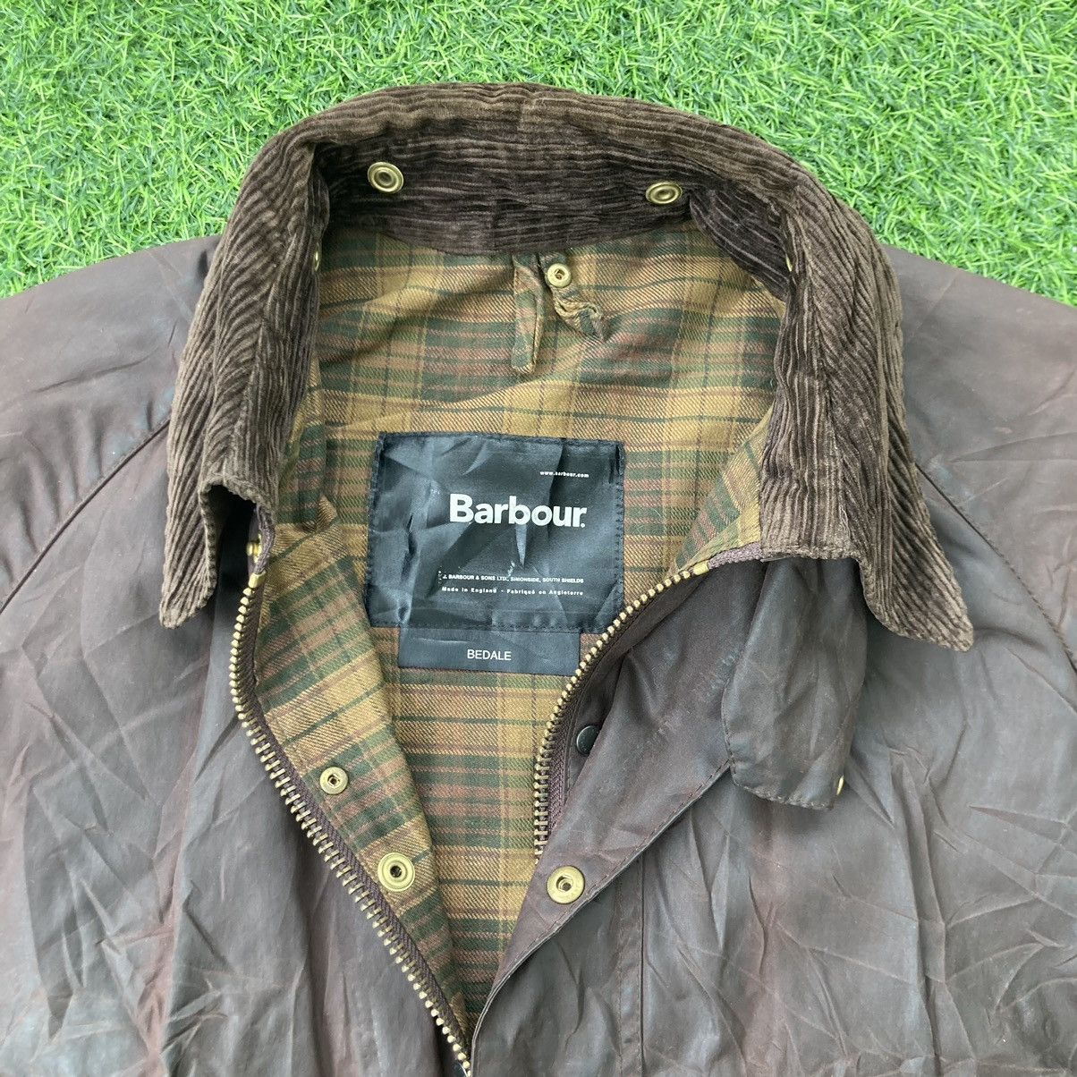 Barbour DISTRESSED BARBOUR BEDALE WAXED JACKET Size US XL / EU 56 / 4 - 5 Thumbnail