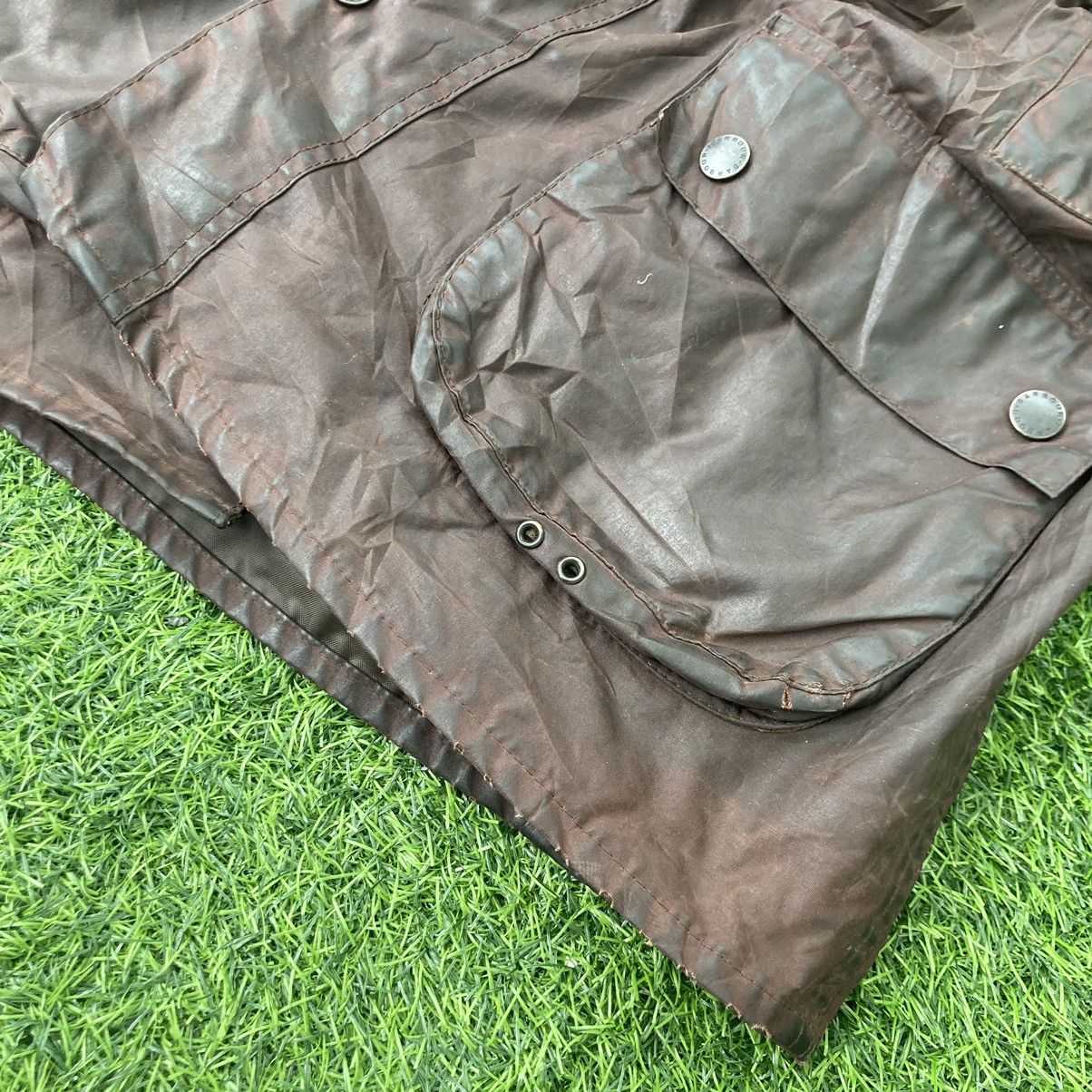 Barbour DISTRESSED BARBOUR BEDALE WAXED JACKET Size US XL / EU 56 / 4 - 12 Thumbnail