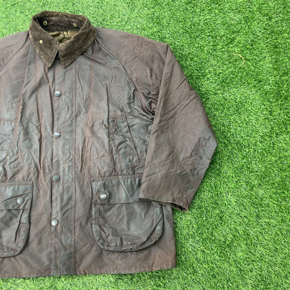 Barbour DISTRESSED BARBOUR BEDALE WAXED JACKET Size US XL / EU 56 / 4 - 4 Thumbnail