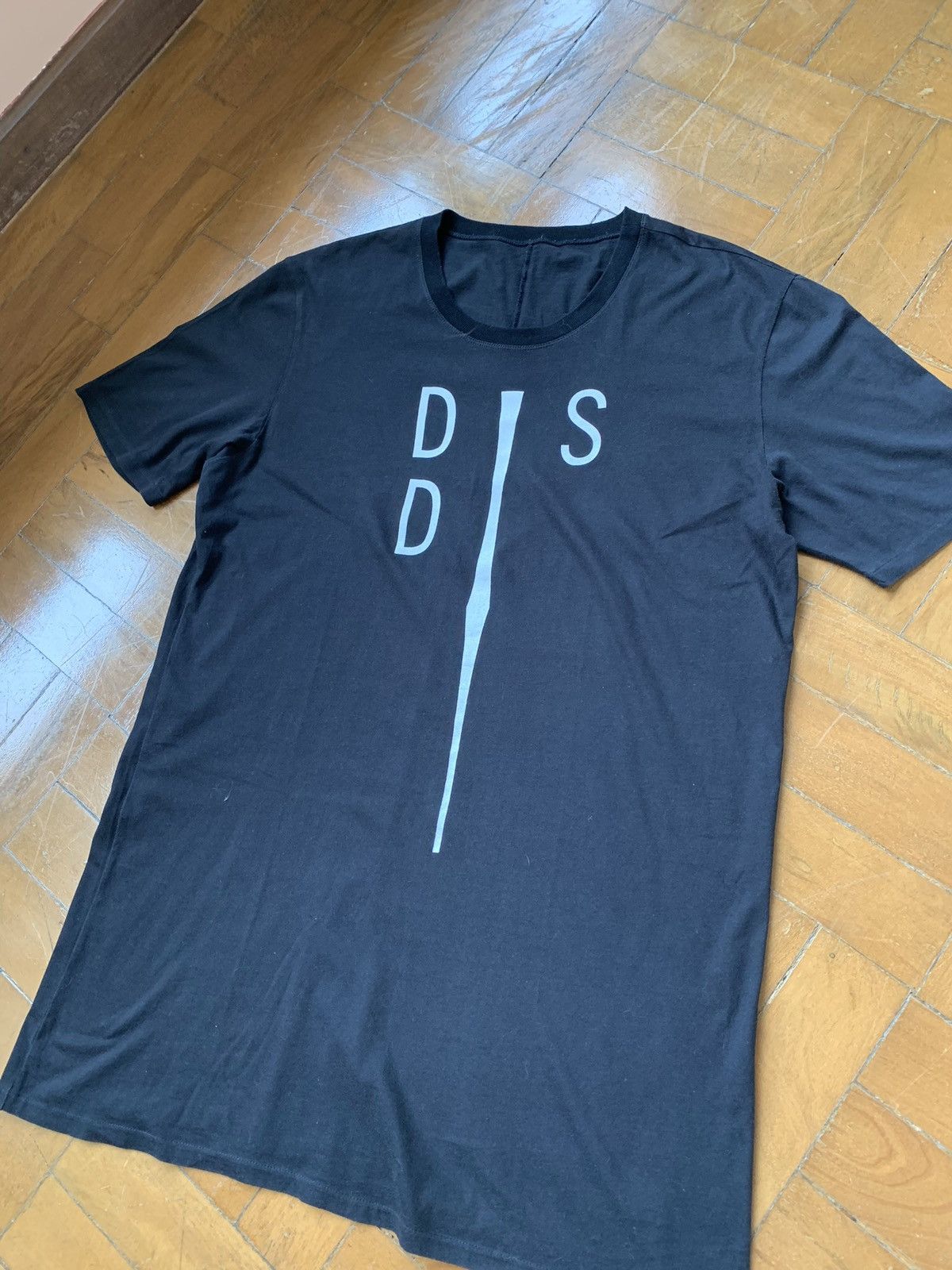 Silent By Damir Doma Damir Doma Black cotton longline print detail t-shirt Size US M / EU 48-50 / 2 - 2 Thumbnail