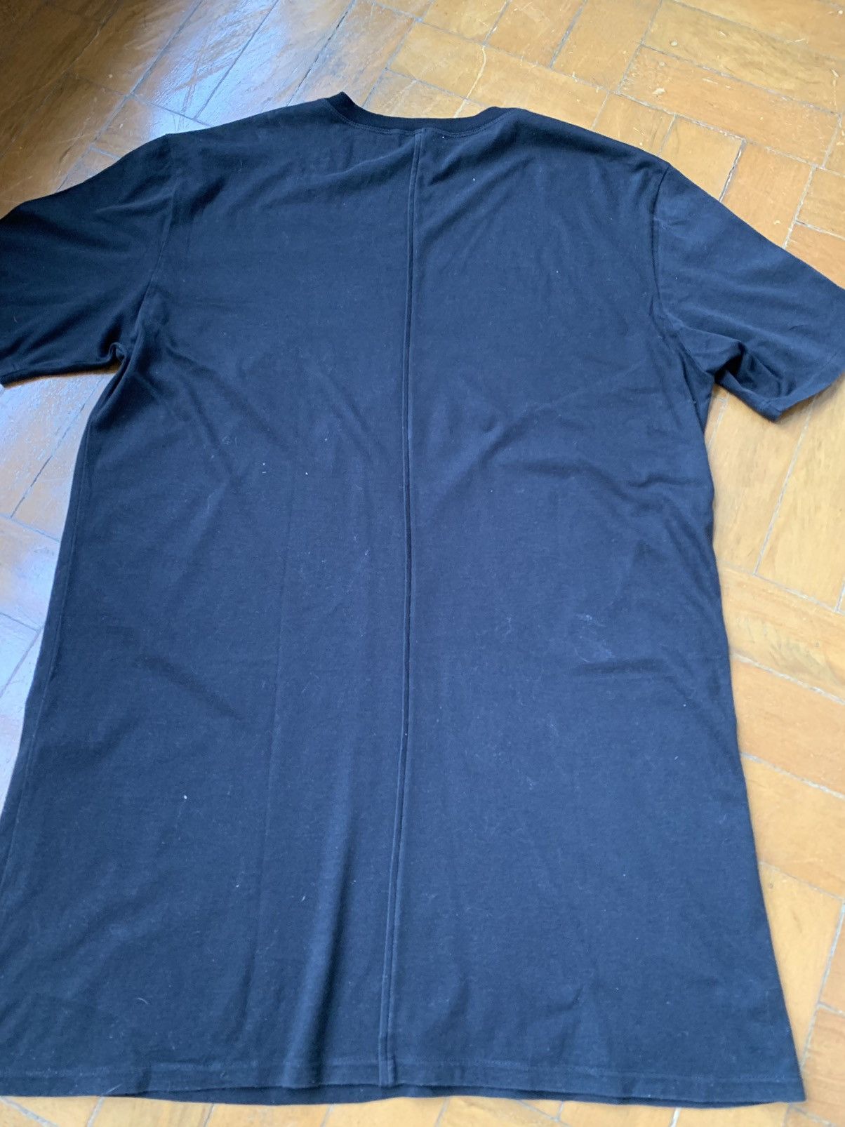 Silent By Damir Doma Damir Doma Black cotton longline print detail t-shirt Size US M / EU 48-50 / 2 - 8 Thumbnail