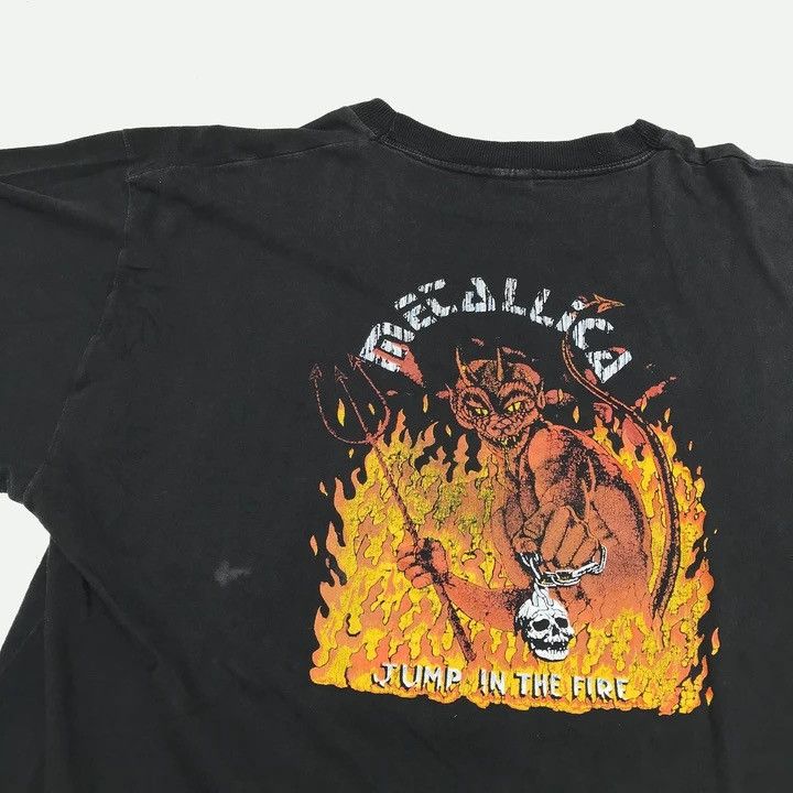 Band Tees Metallica Damage Inc 80s Vintage Concert Bootleg T-Shirt Tee Size US L / EU 52-54 / 3 - 4 Thumbnail