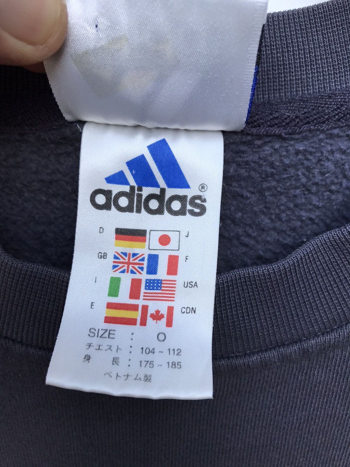 Vintage Vintage 90s Adidas Sweatshirt Size US M / EU 48-50 / 2 - 2 Thumbnail