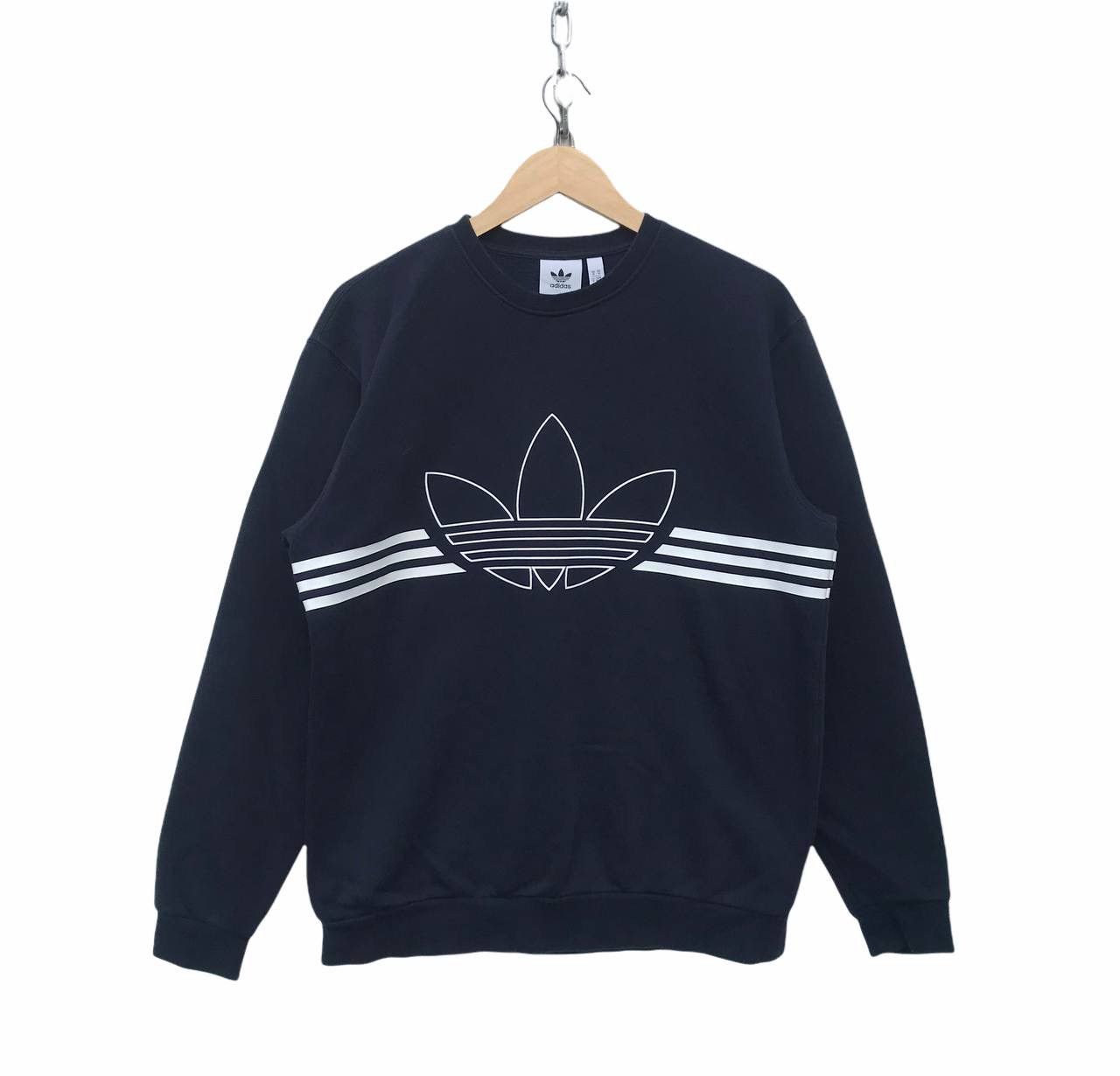 Adidas Adidas Big Logo Streetwear Sweatshirt Size US M / EU 48-50 / 2 - 1 Thumbnail