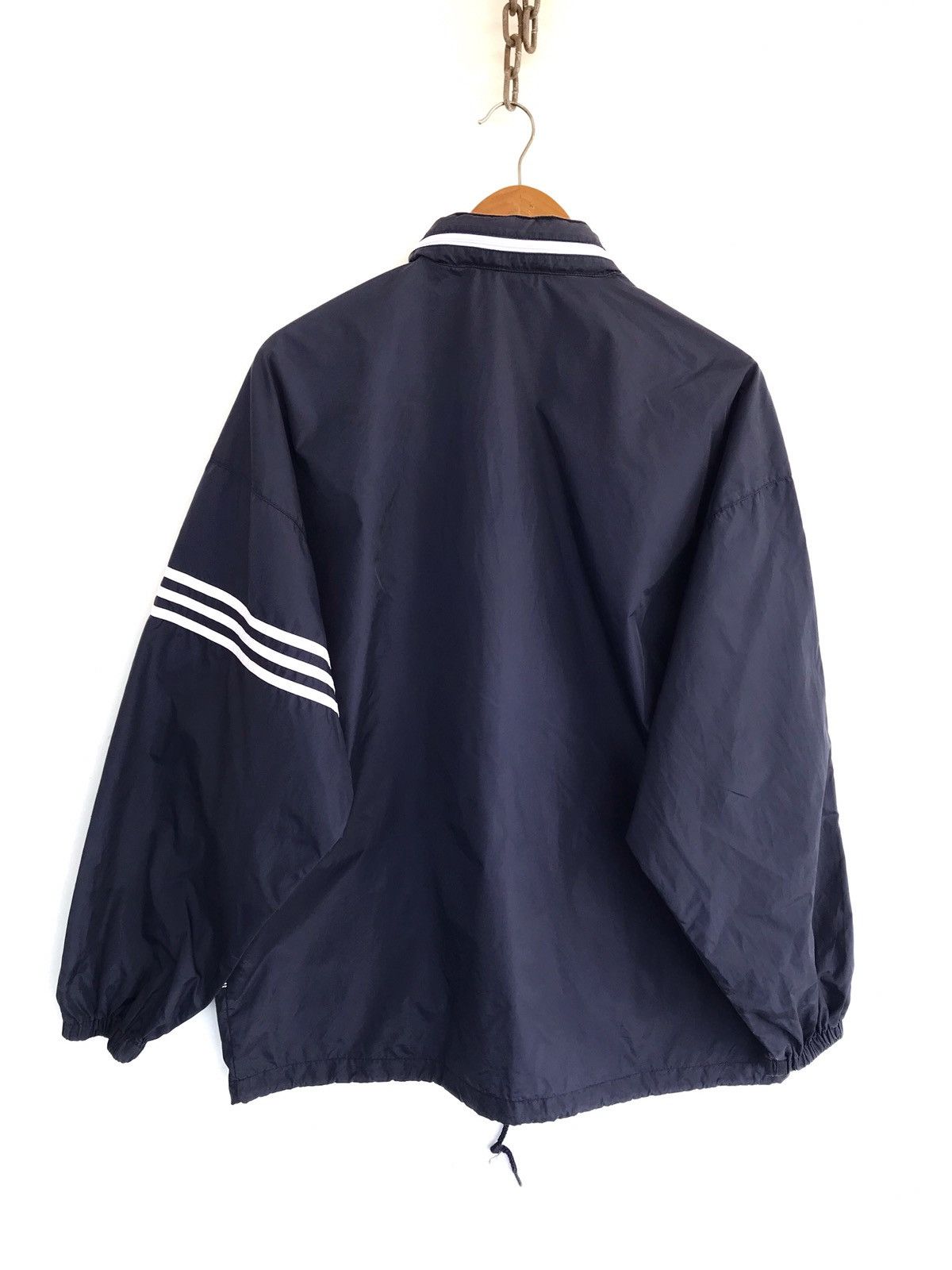 Adidas Vintage Adidas Three Stripe Streetwear Windbreaker Jacket Size US L / EU 52-54 / 3 - 4 Thumbnail