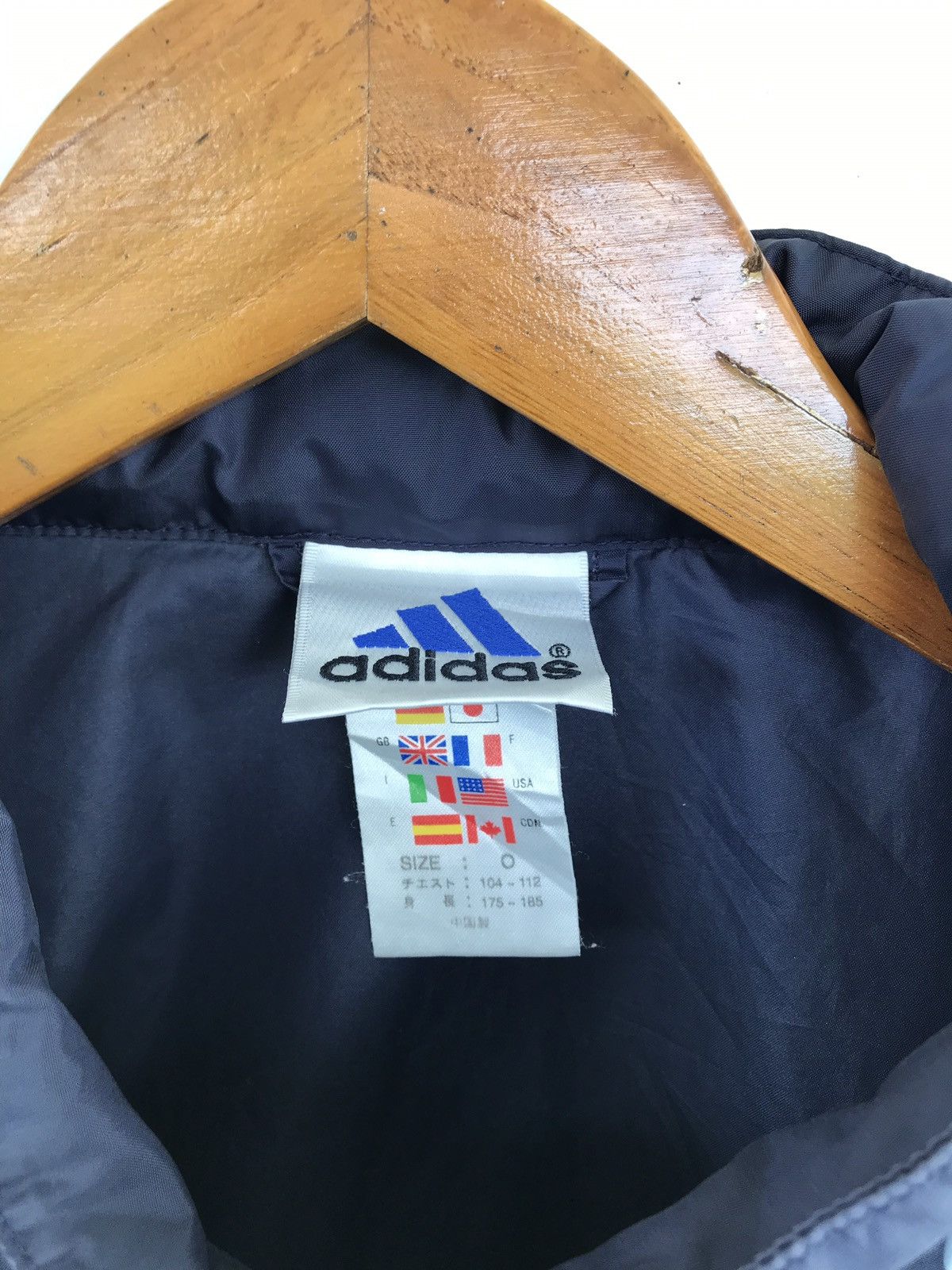 Adidas Vintage Adidas Three Stripe Streetwear Windbreaker Jacket Size US L / EU 52-54 / 3 - 2 Thumbnail