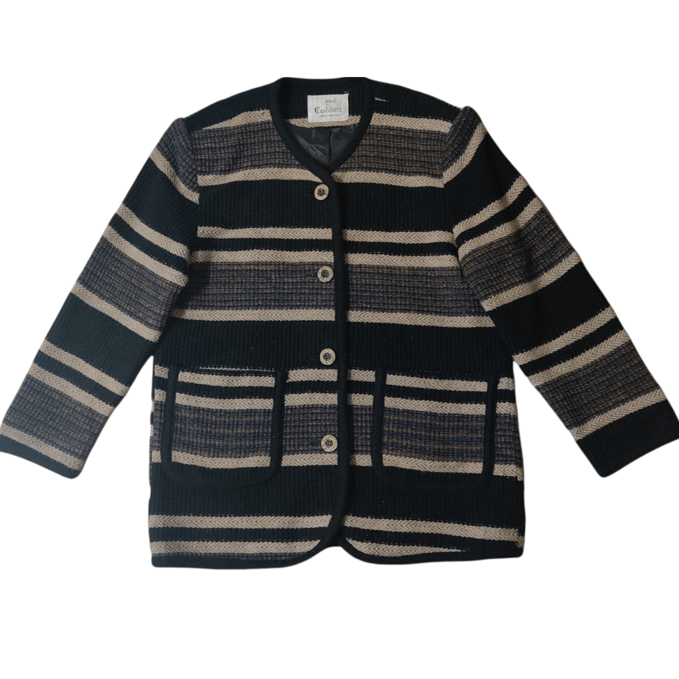 Autumn Cashmere Vintage Wool And Cahsmere Knitted Jacket Size US M / EU 48-50 / 2 - 1 Thumbnail