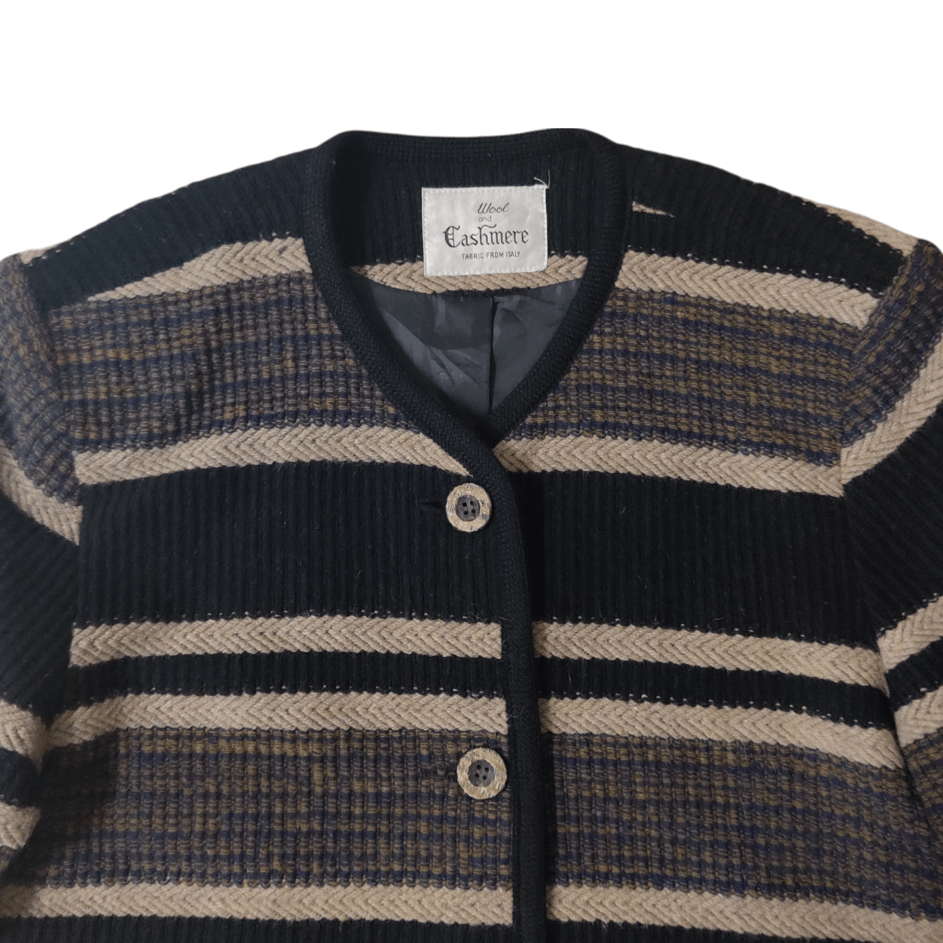 Autumn Cashmere Vintage Wool And Cahsmere Knitted Jacket Size US M / EU 48-50 / 2 - 2 Thumbnail