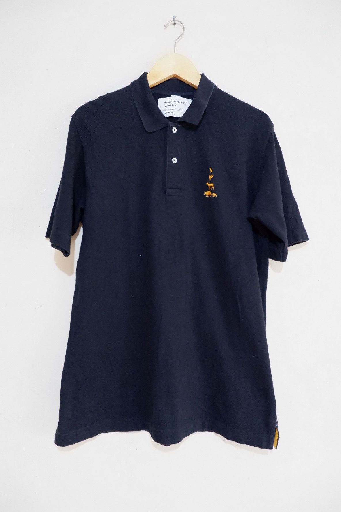 image of General Research x Mountain Research Aw2013 Mountain Research Animal Polo Shirt in Black (Size XL)