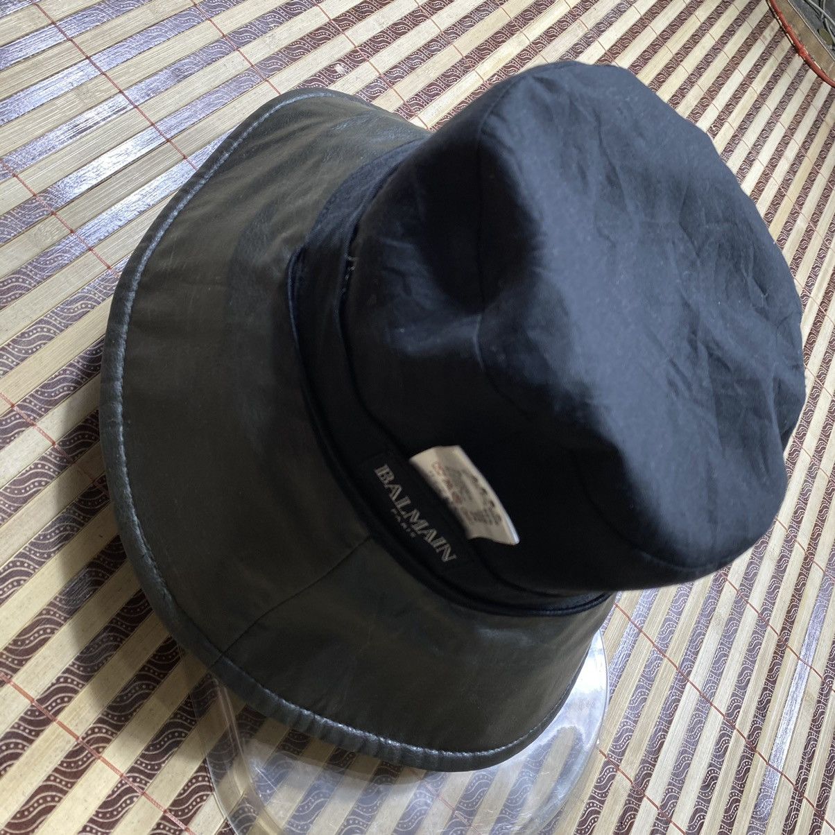 Balmain Authentic Lambskin Balmain Buckat Hat Size ONE SIZE - 7 Thumbnail