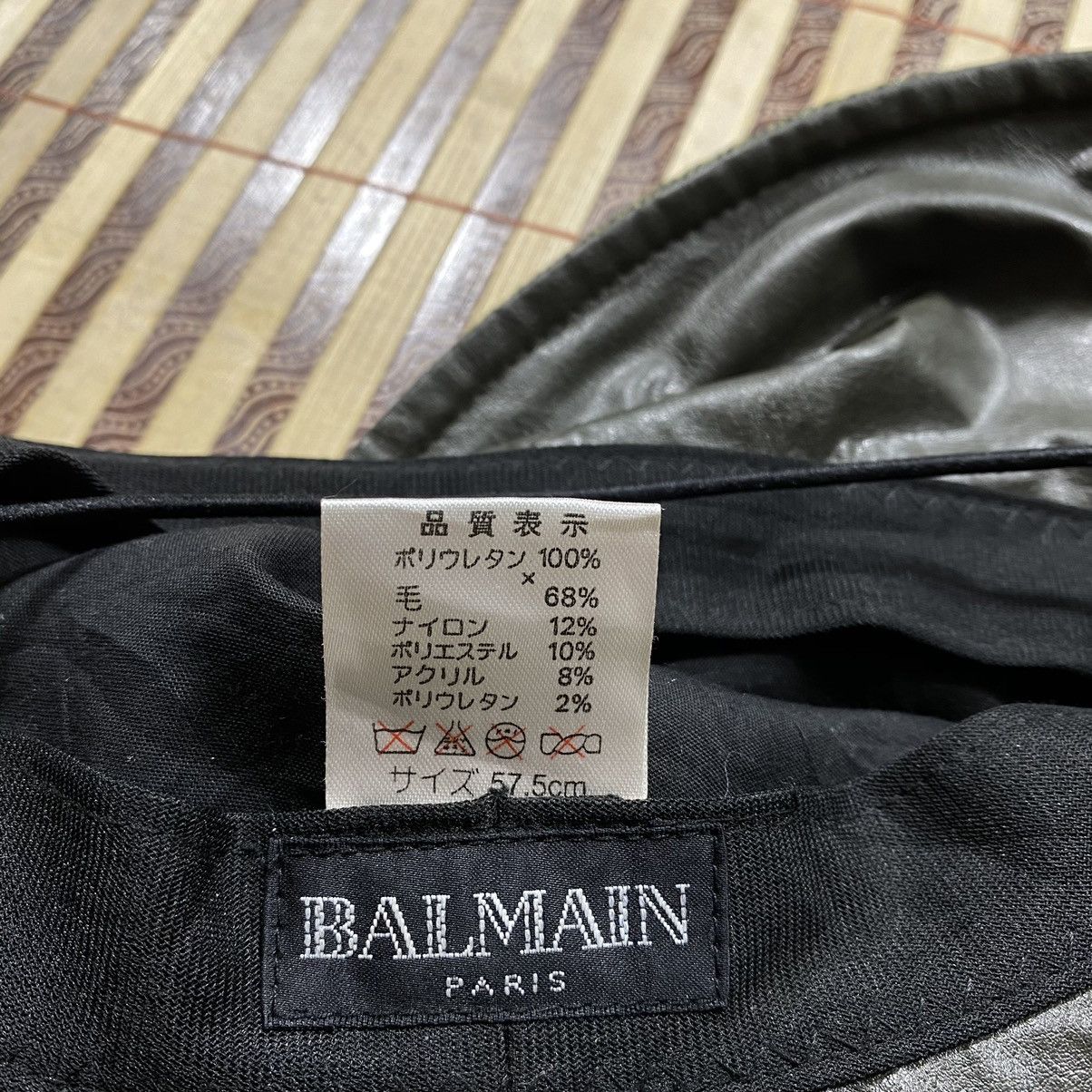 Balmain Authentic Lambskin Balmain Buckat Hat Size ONE SIZE - 6 Thumbnail