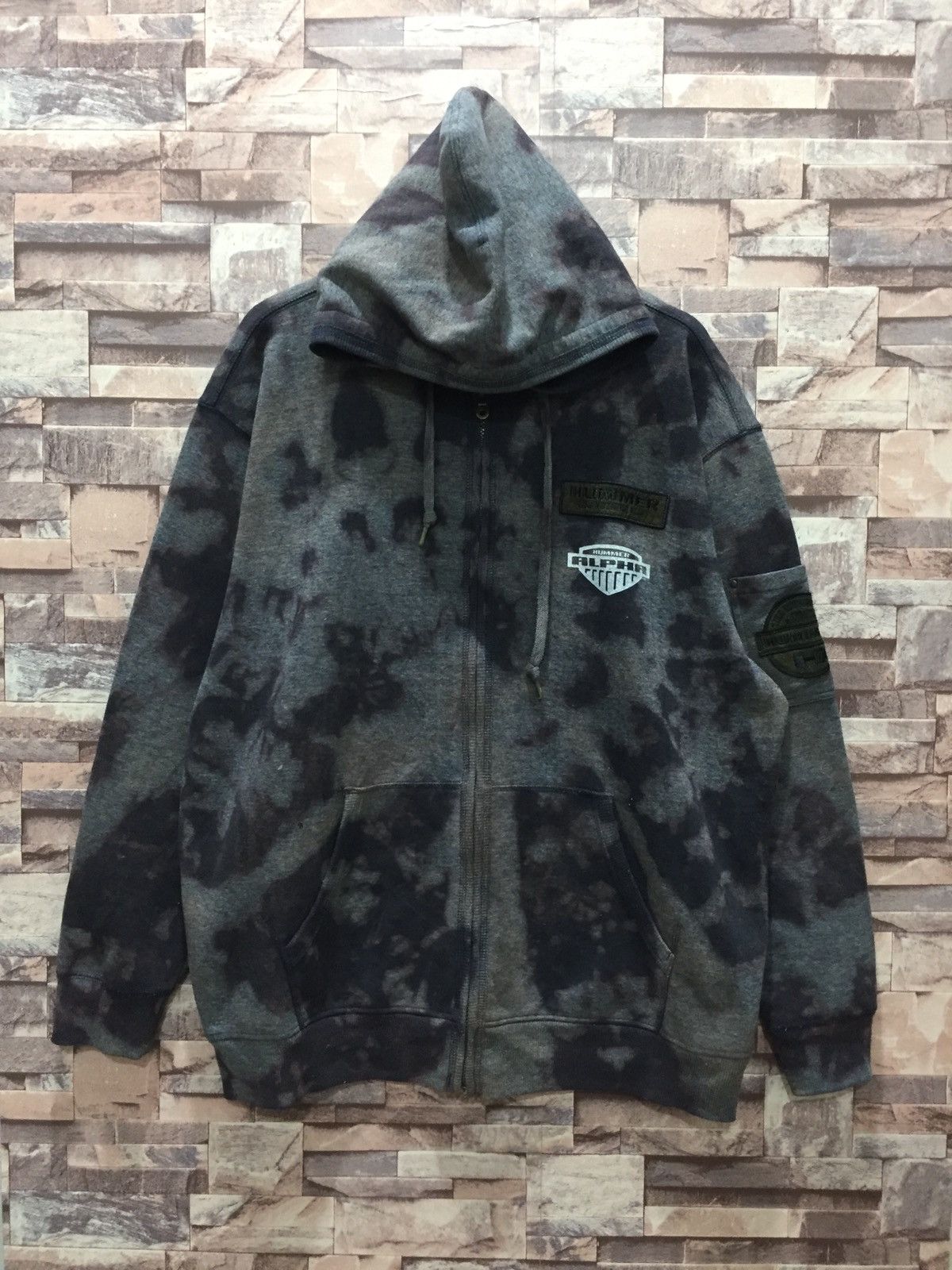 Other Hummer custom made hoodie acid wash #8-83 Size US XXL / EU 58 / 5 - 1 Thumbnail